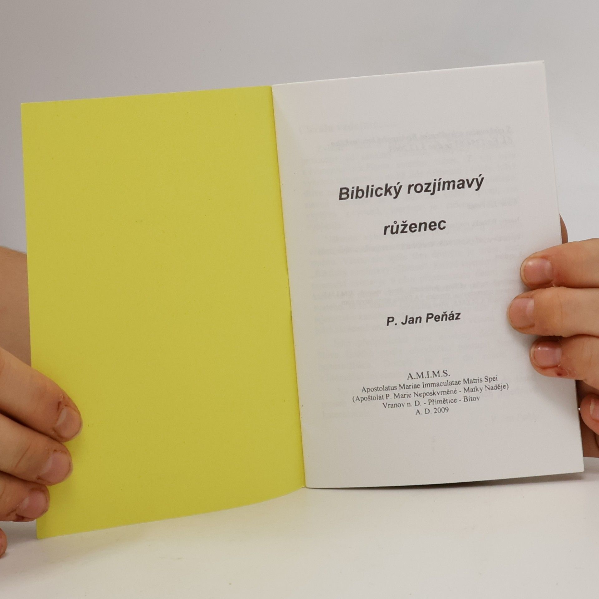 Jan Peňáz Biblický rozjímavý růženec