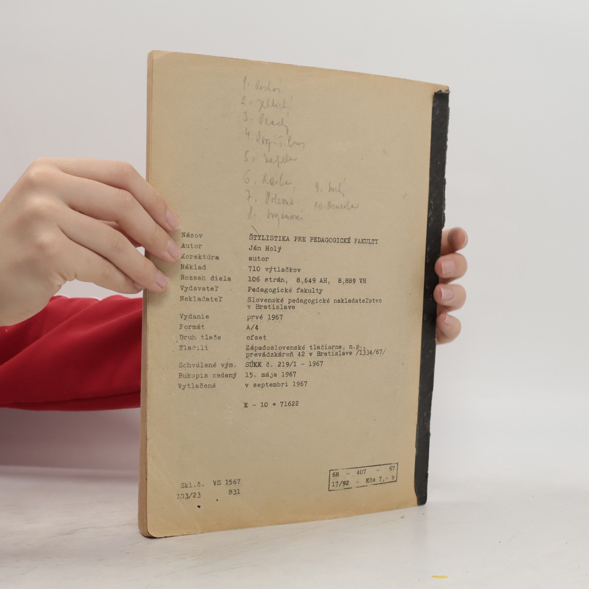 Rudolf Jan Holý Štylistika pre pedagogické fakulty
