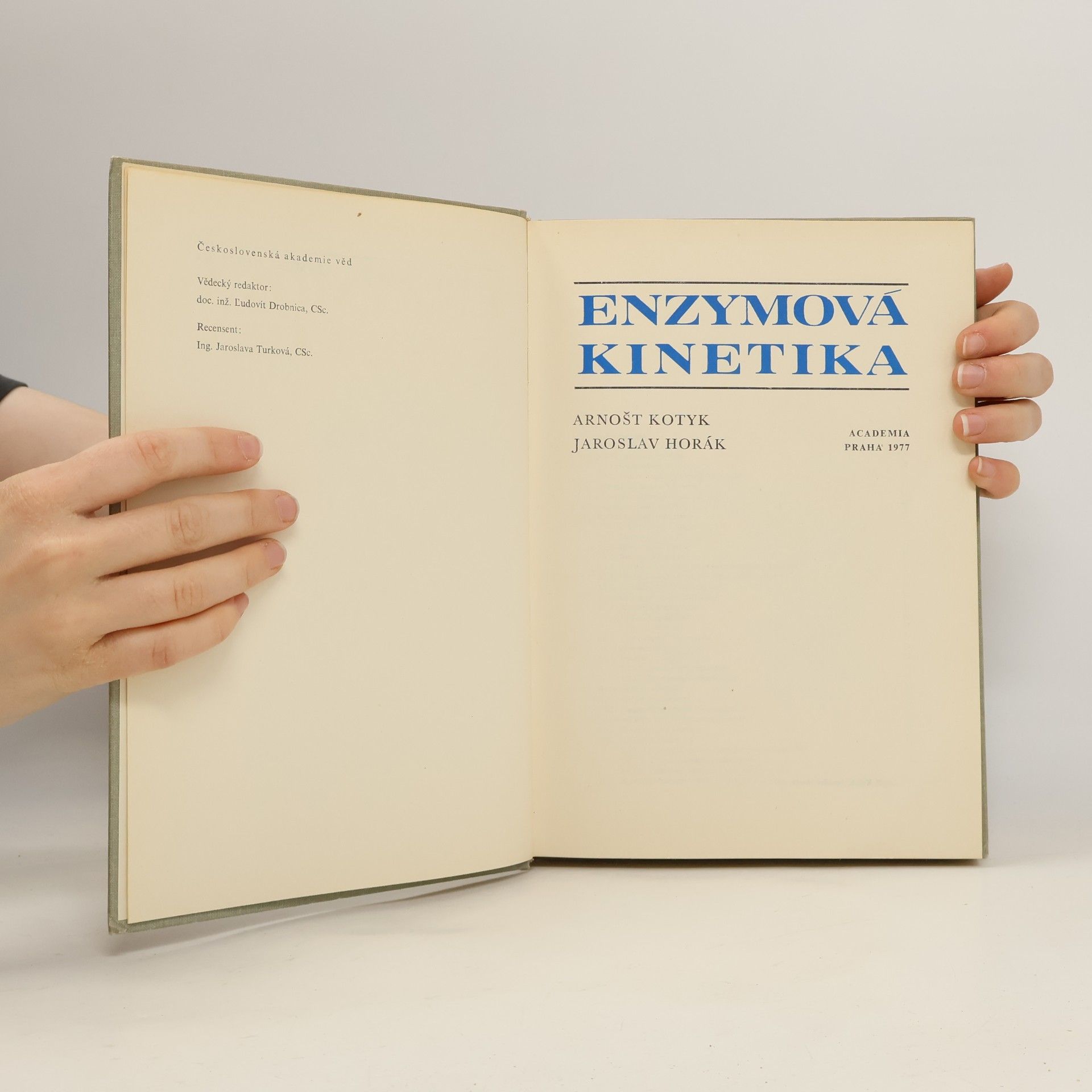 Arnošt Kotyk Enzymová kinetika