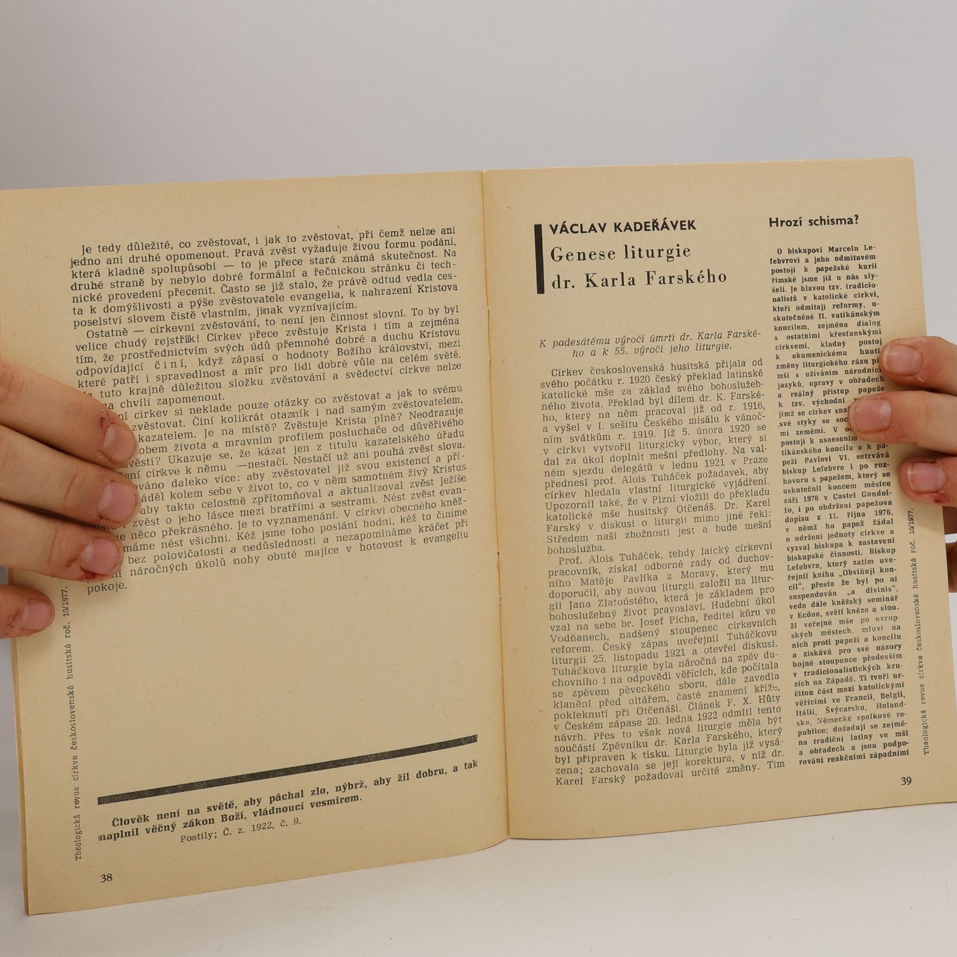 Zdeněk Sázava Theologická revue 2