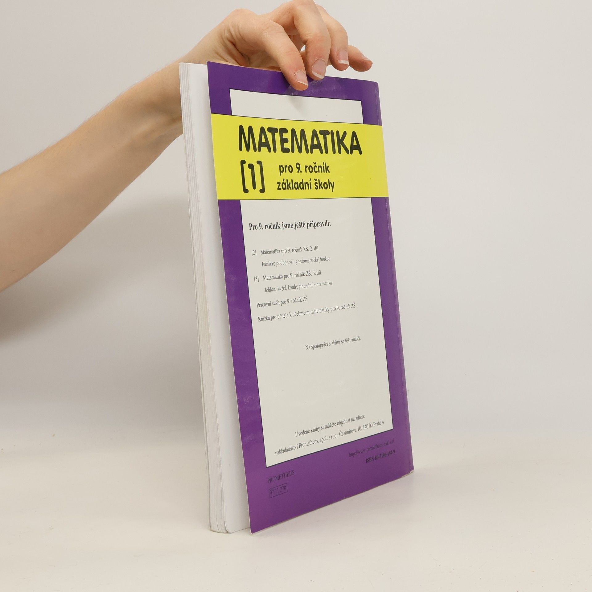 Oldřich Odvárko Matematika pro 9. ročník základní školy