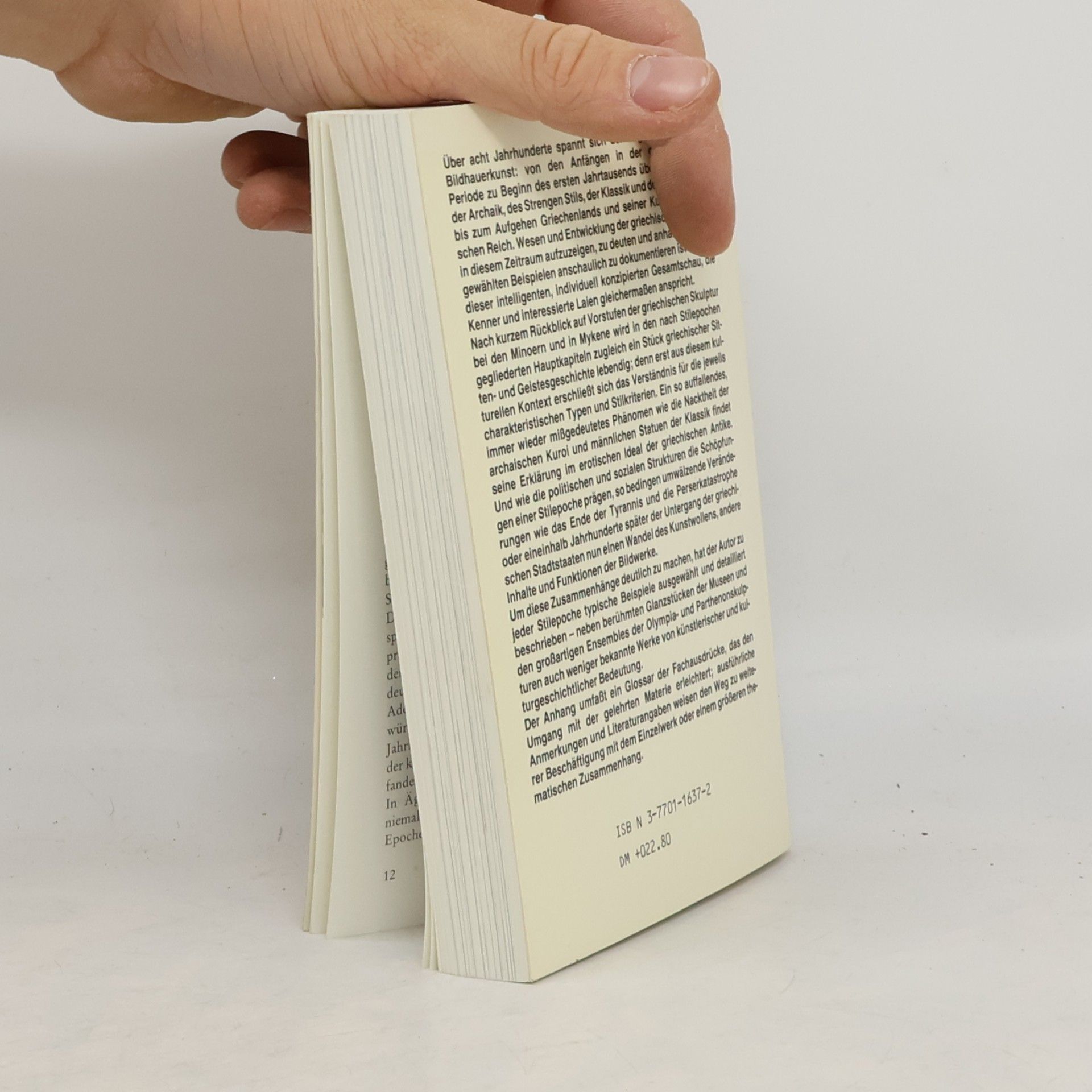 Wolfgang Hautumm DuMont Taschenbücher - 195: Die griechische Skulptur