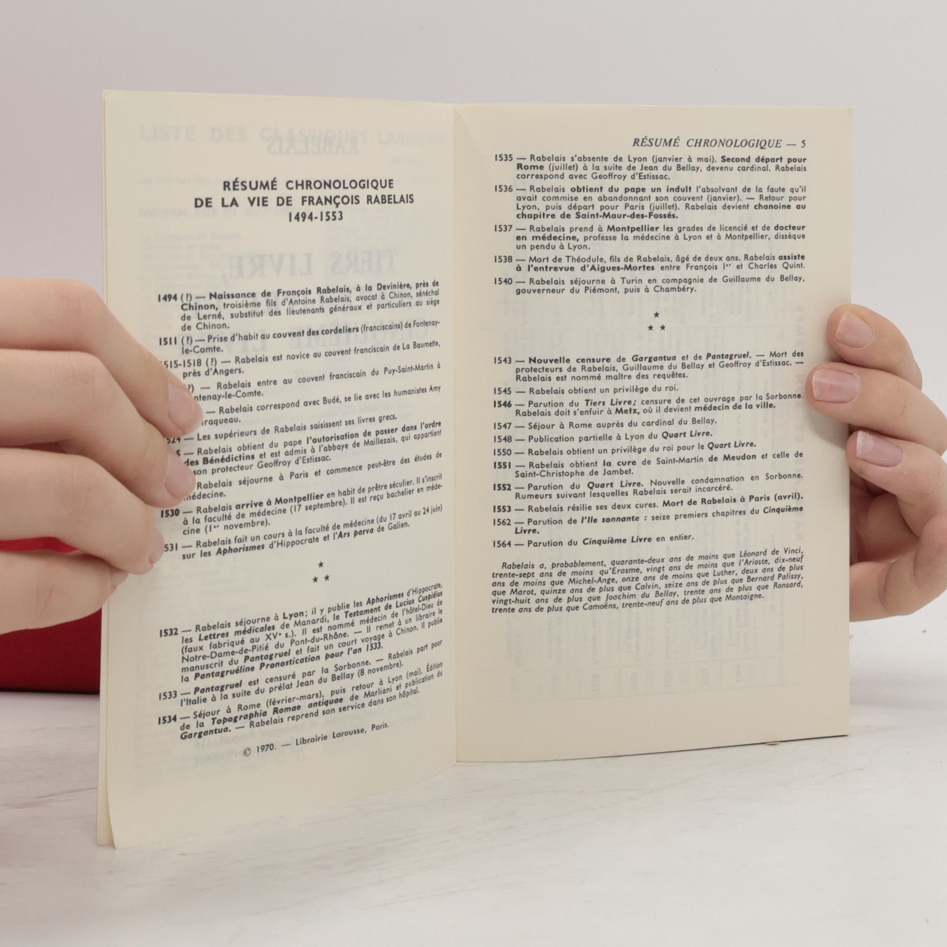 François Rebelais Tiers, quart et cinquime livre