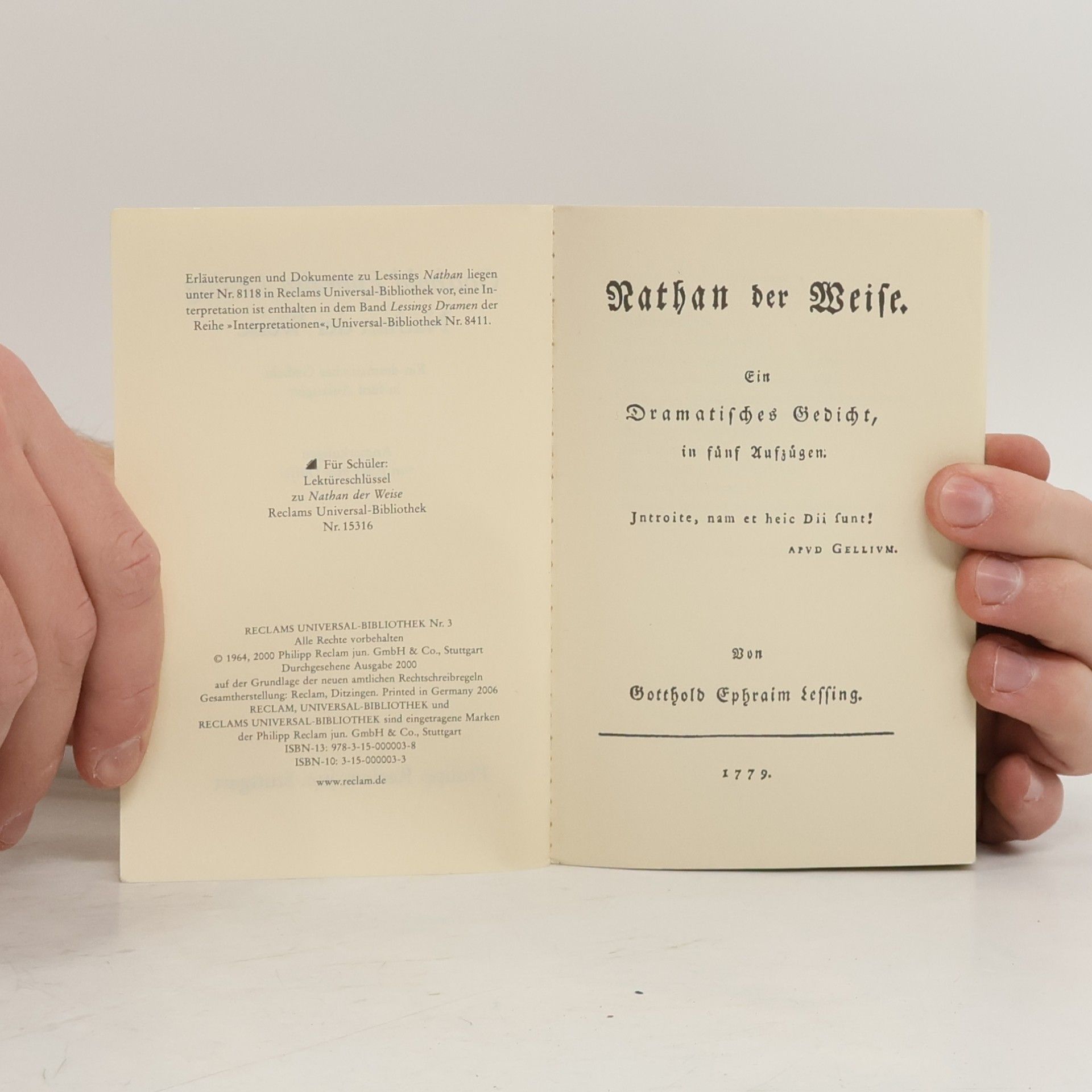 Gotthold Ephraim Lessing Nathan der Weise