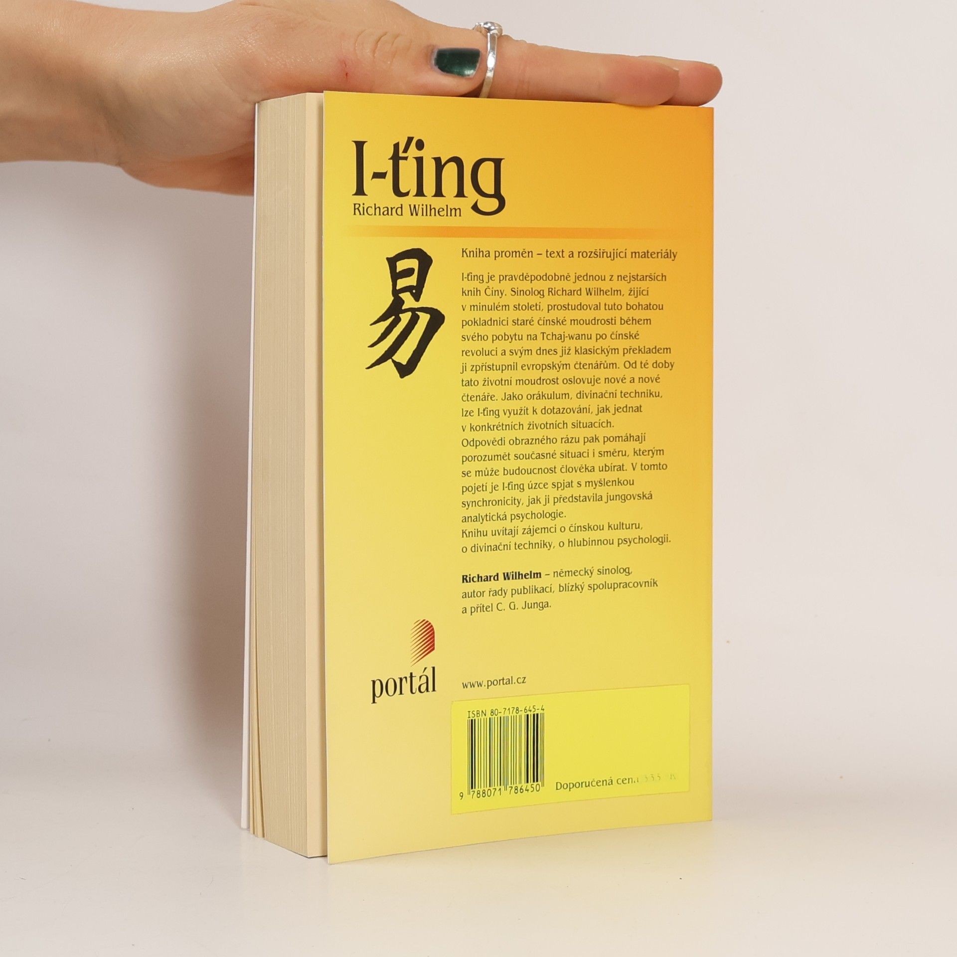 Richard Wilhelm I-ťing : Kniha proměn - text a rozšiřující materiály