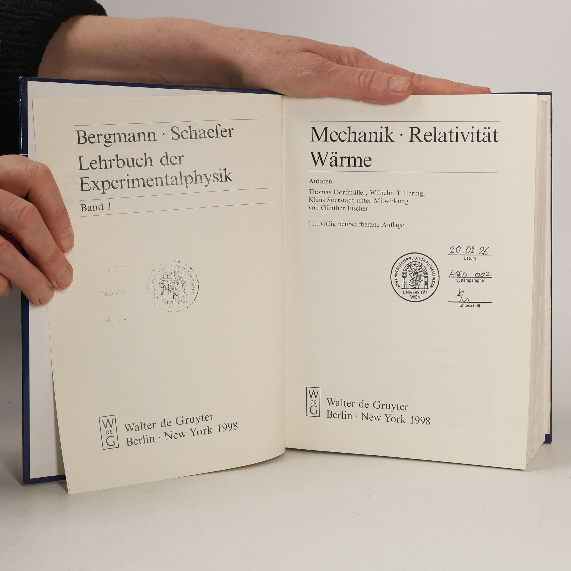 Thomas Dorfmüller Lehrbuch der Experimentalphysik