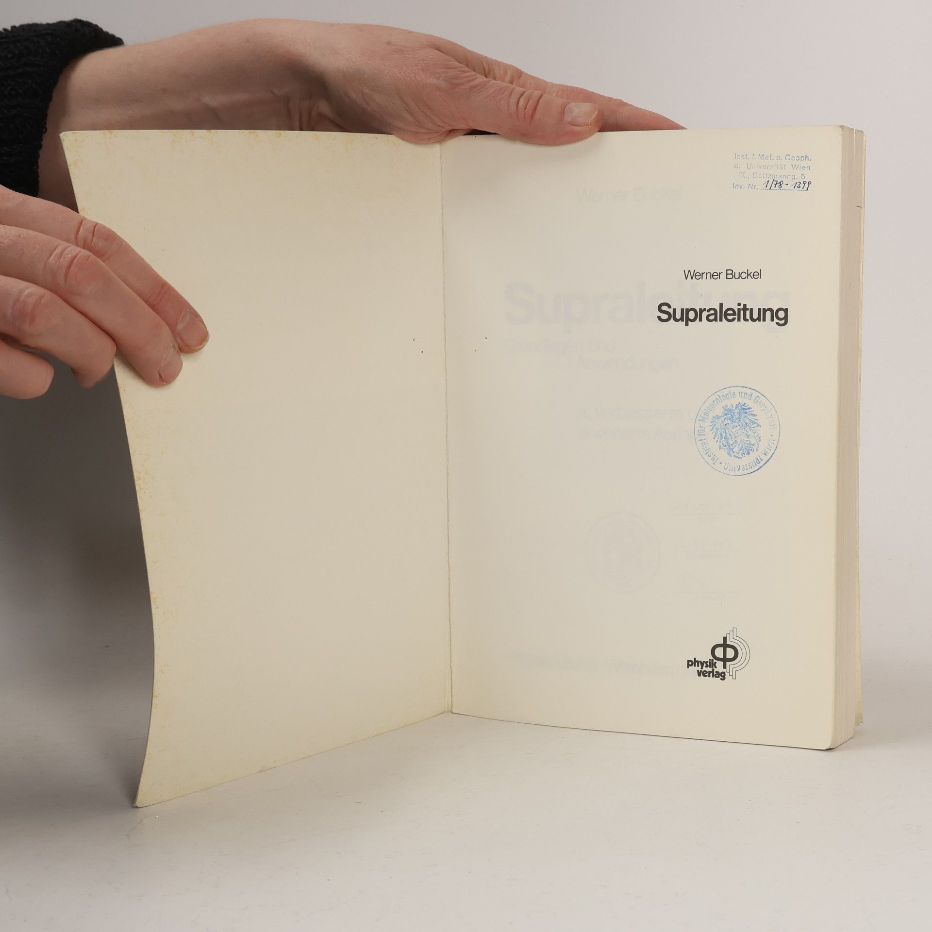 Werner Buckel Supraleitung