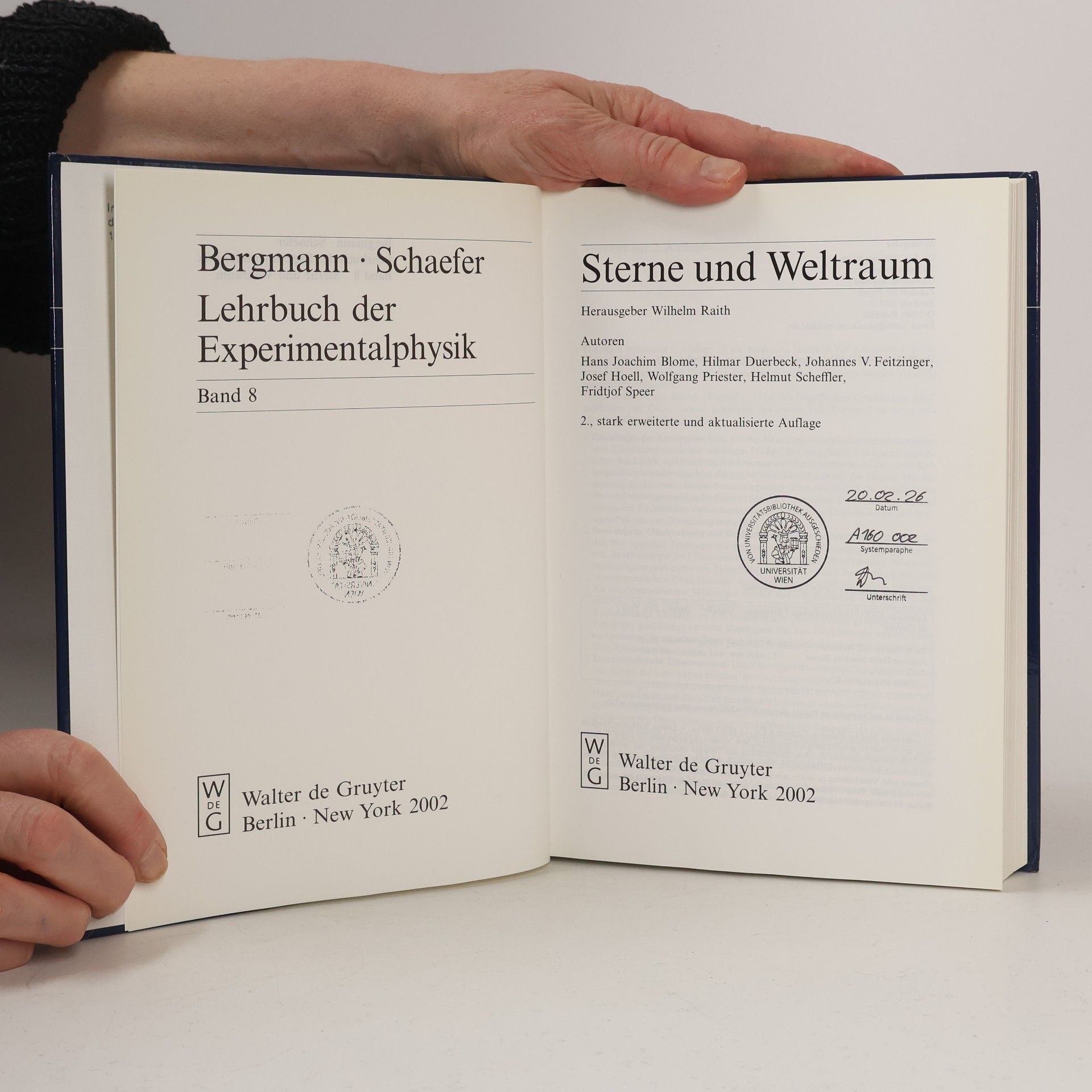 Ludwig Bergmann Lehrbuch der Experimentalphysik - 8: Sterne und Weltraum