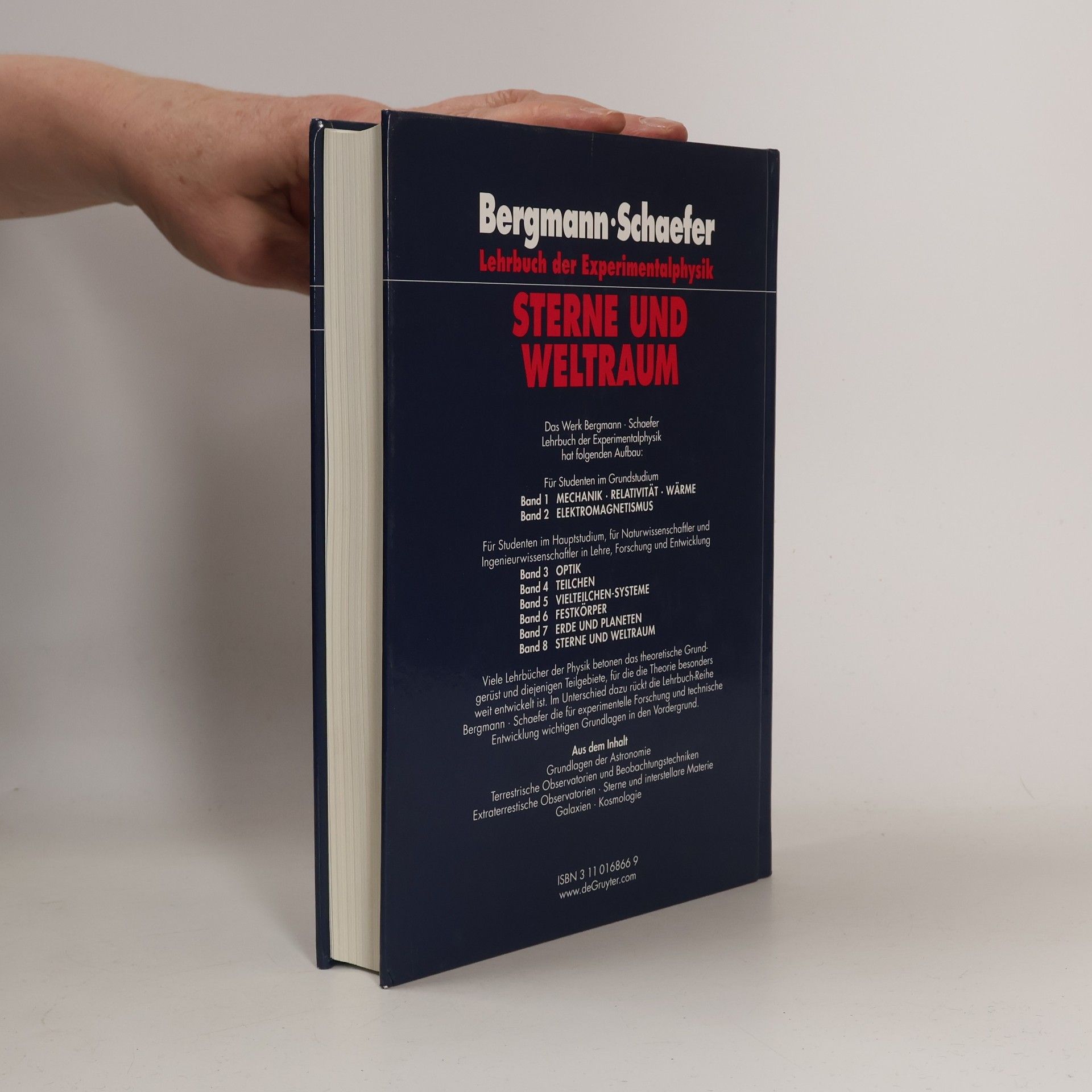 Ludwig Bergmann Lehrbuch der Experimentalphysik - 8: Sterne und Weltraum