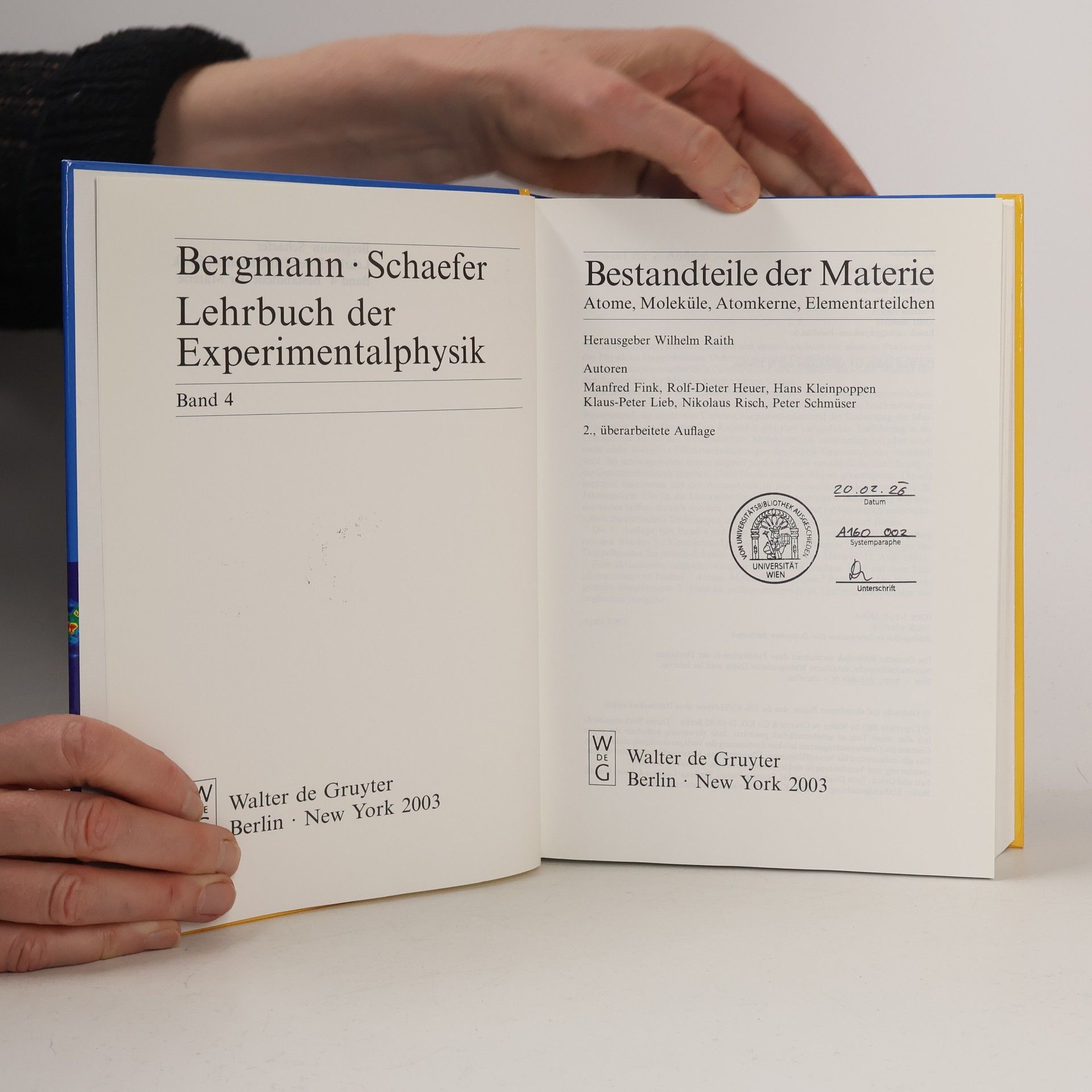 Wilhelm Raith Lehrbuch der Experimentalphysik