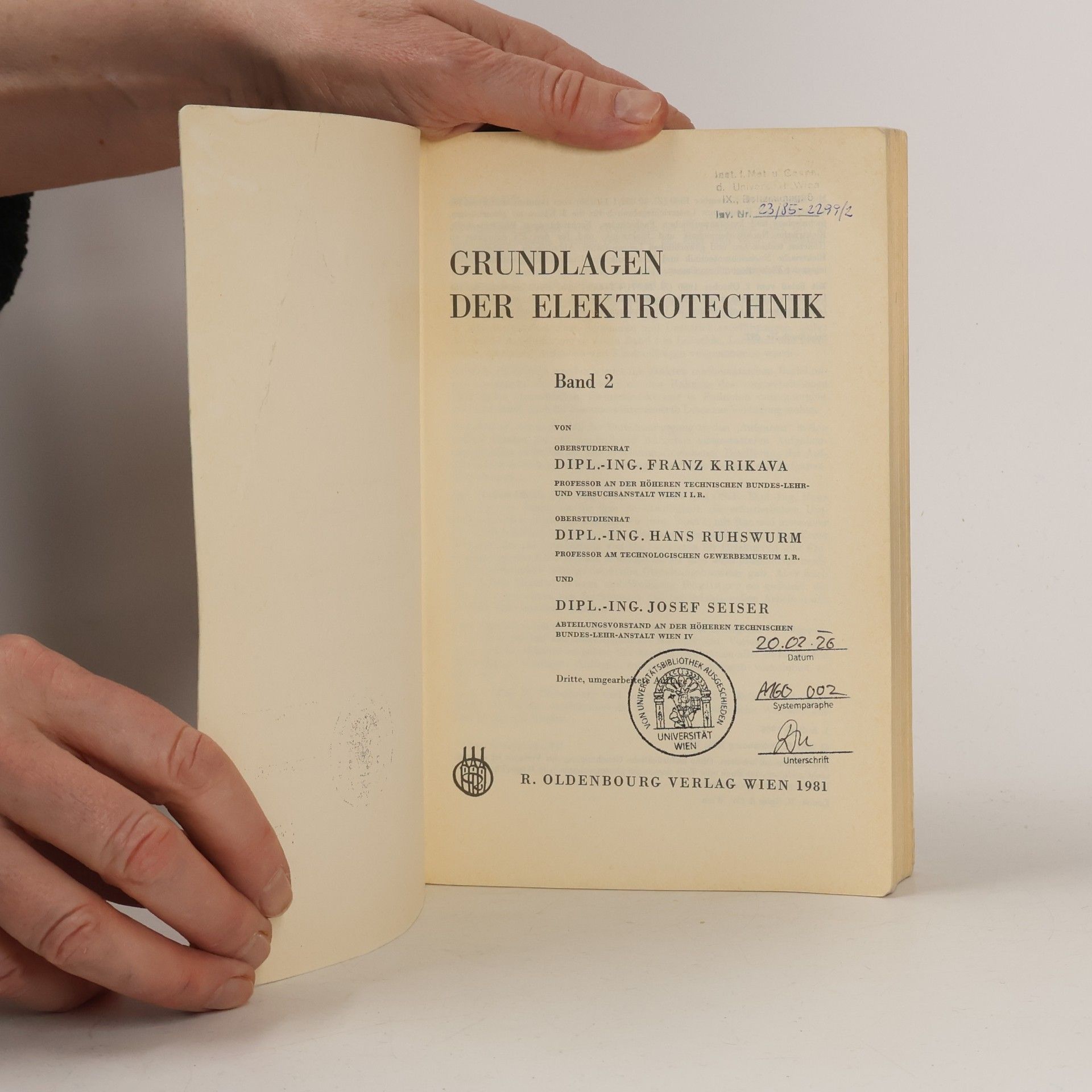 Autores varios Grundlagen der Elektrotechnik. Band 2