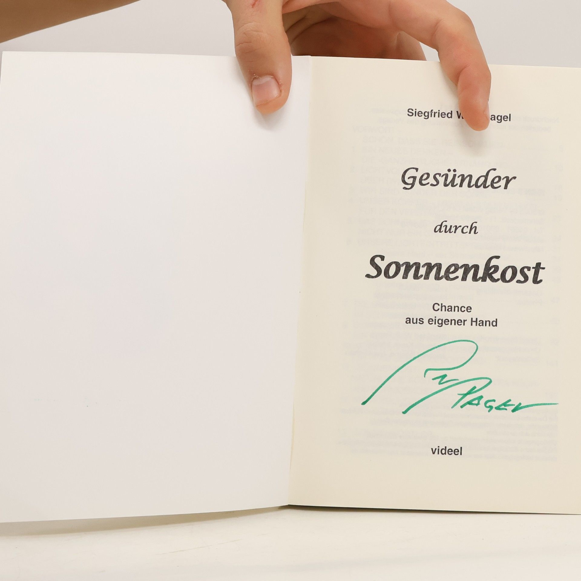 Siegfried W. F. Pagel Gesünder durch Sonnenkost