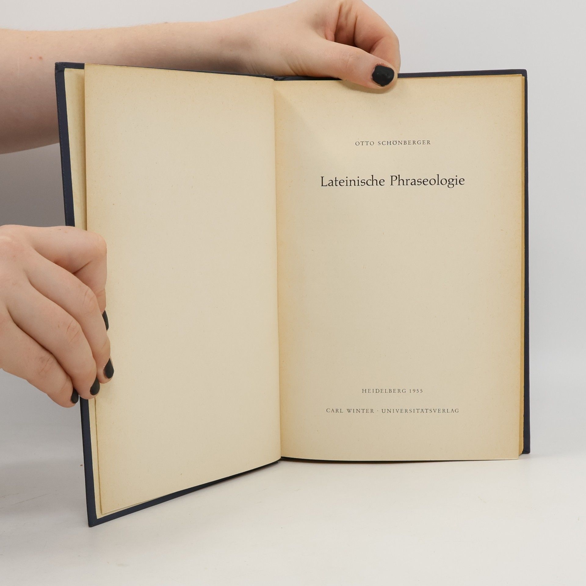 Otto Schönberger Lateinische Phraseologie