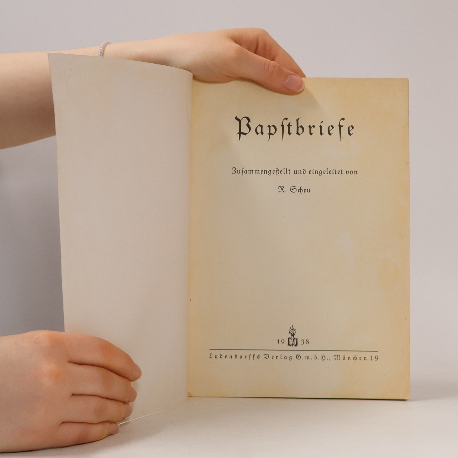 R. Scheu Papst-Briefe