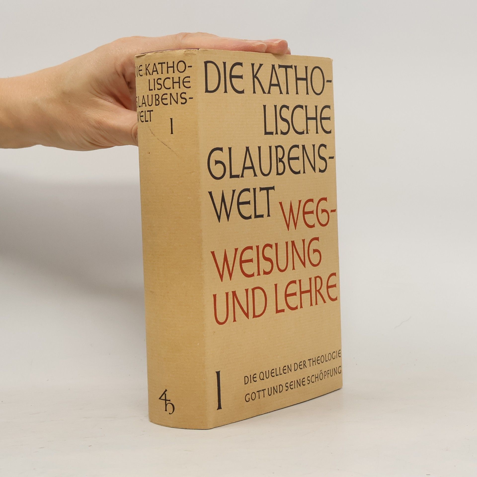 Die katholische Glaubenswelt: Wegweisung und Lehre I
