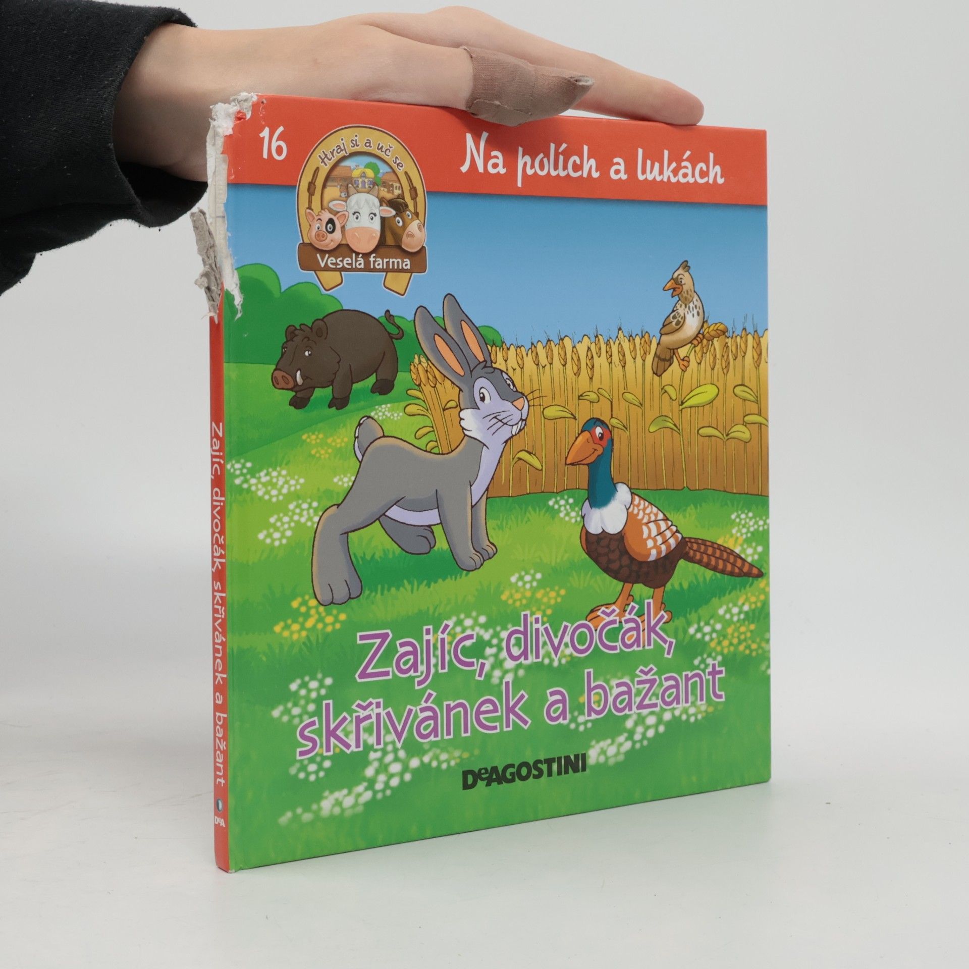 Kolektiv autorů Na polích a lukách 16. Zajíc, divočák, skřivánek a bažant