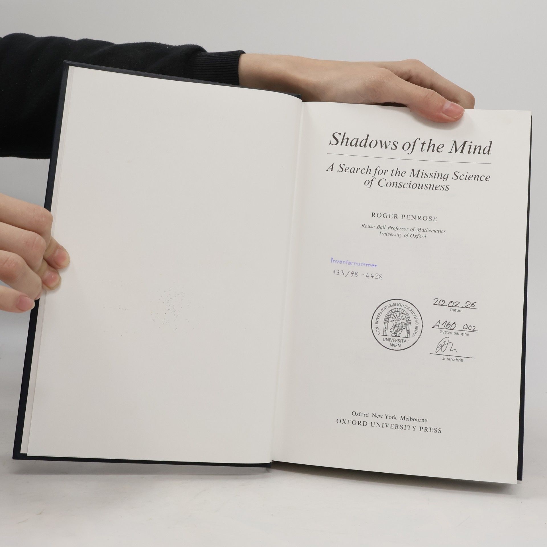 Roger Penrose Shadows of the mind