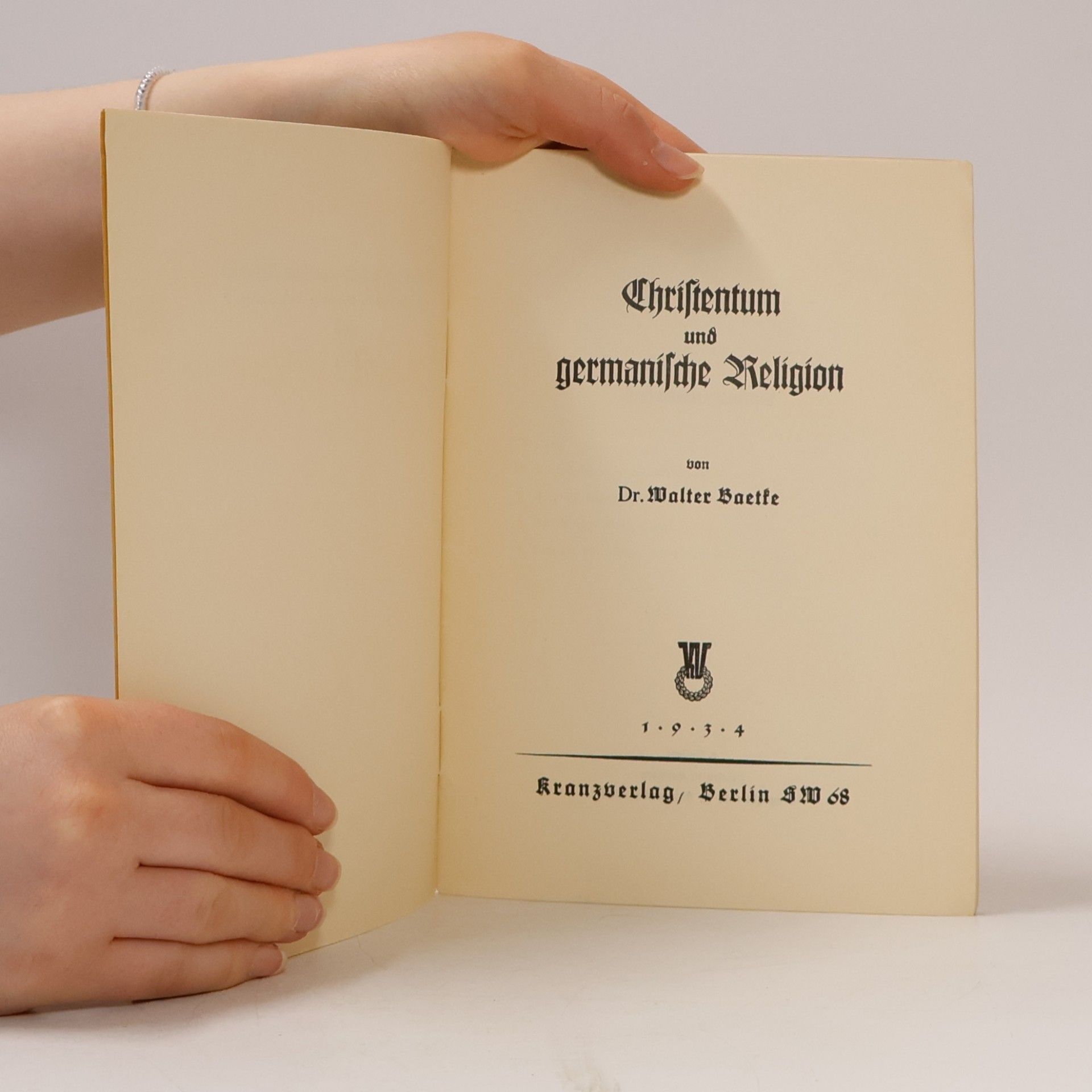 Walter Baetke Christentum und germanische Religion