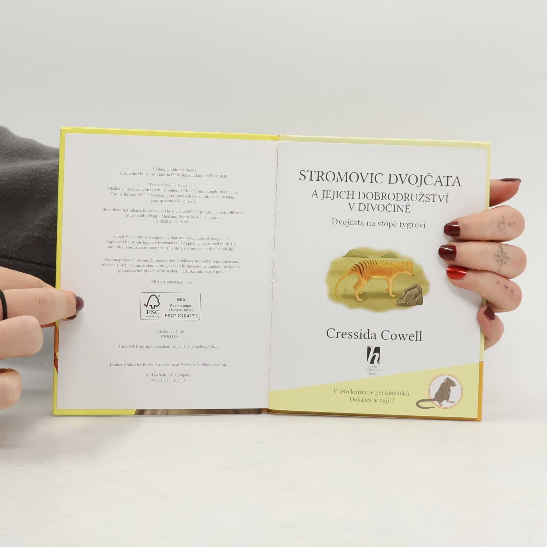 Cressida Cowell Stromovic dvojčata a jejich dobrodružství v divočině. Dvojčata na stopě tygrovi