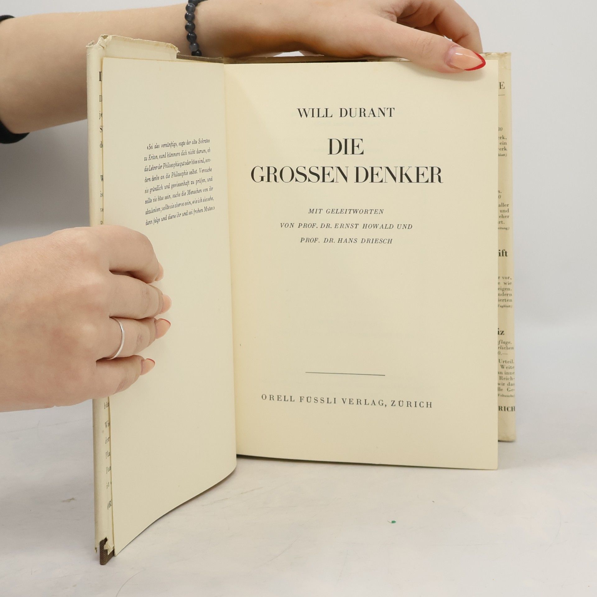 Will Durant Die grossen Denker
