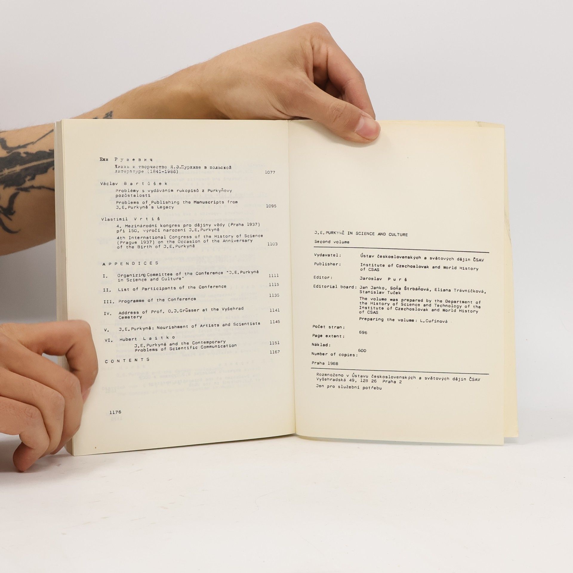 Various authors Jan Evangelista Purkyně in Science and Culture
