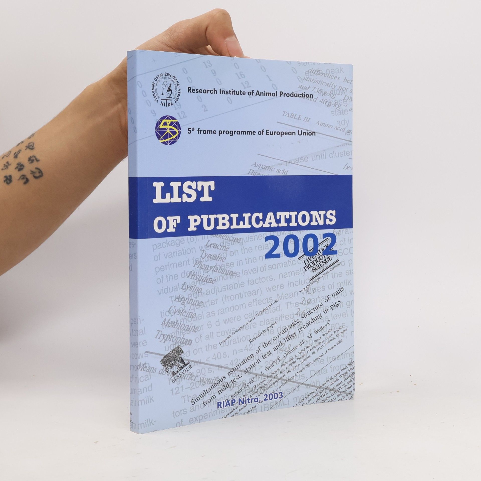 List of Publications 2002