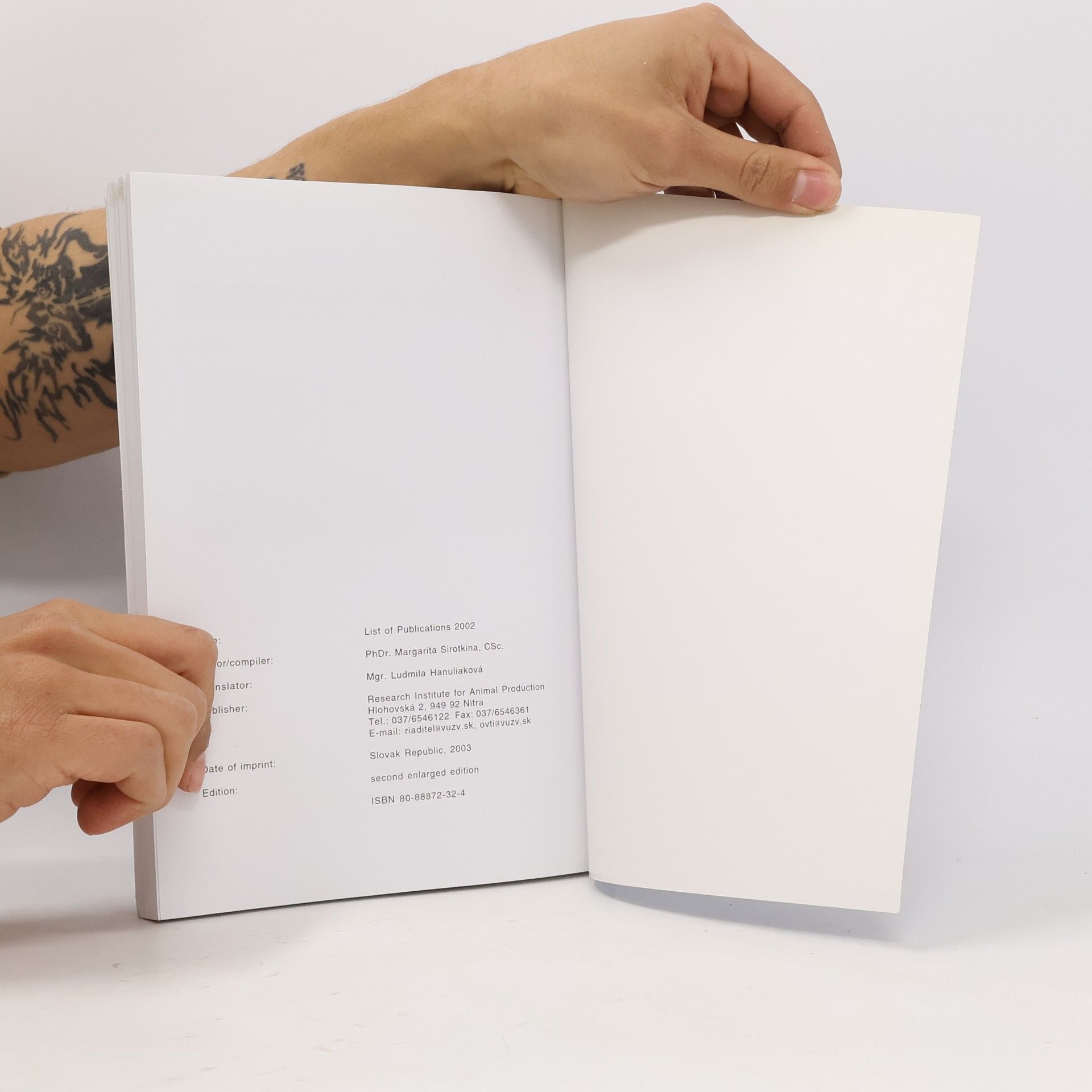 Margarita Sirotkina List of Publications 2002