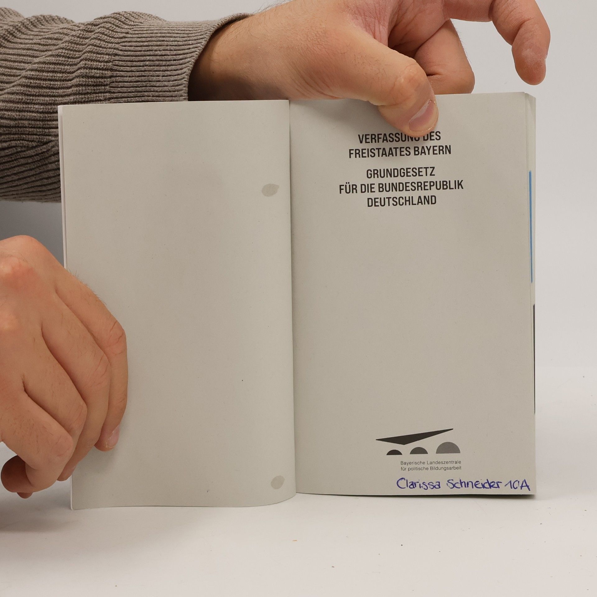 AA.VV. Verfassung des Freistaates Bayern + Grundgesetz für die Bundesrepublik Deutschland