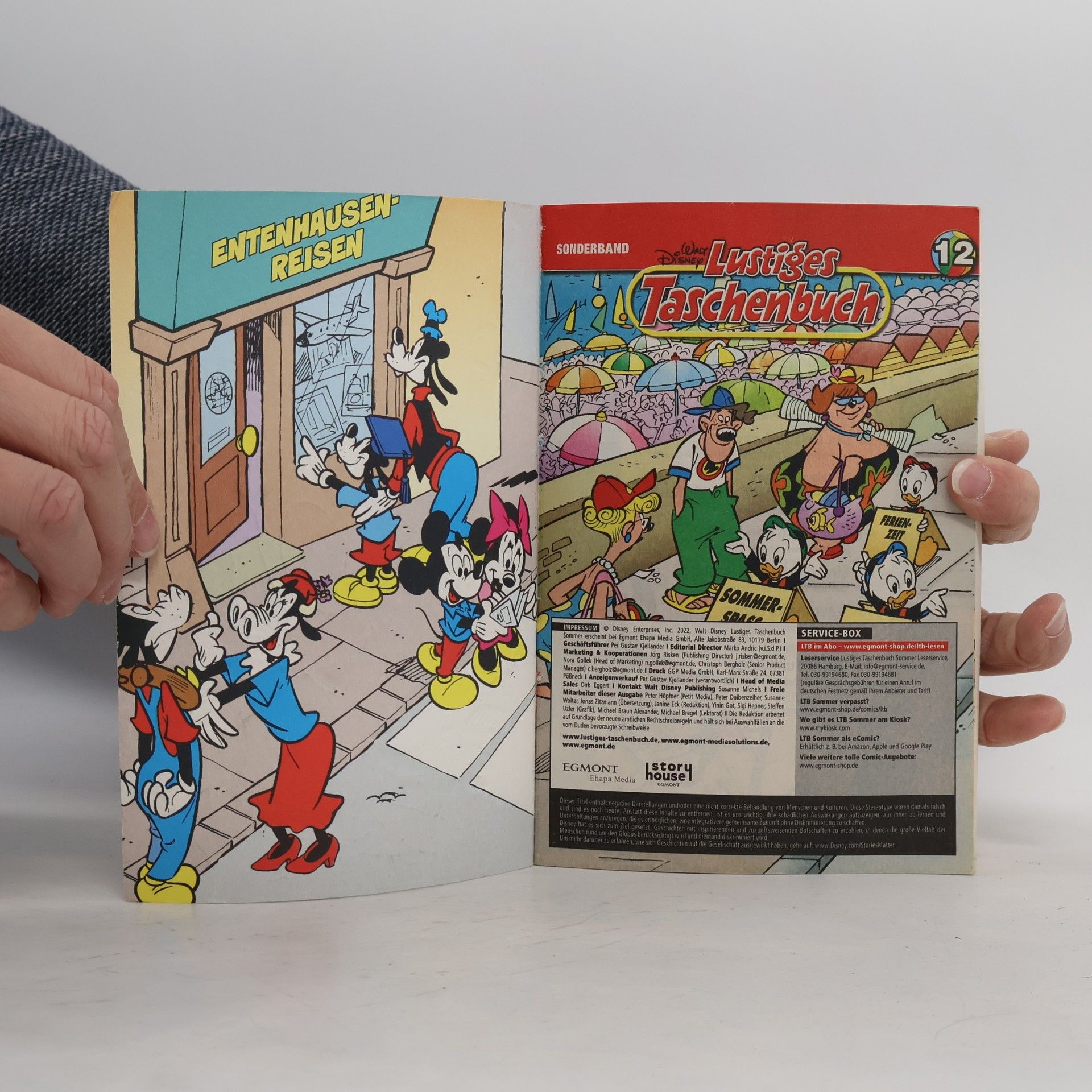Walt Disney Lustiges Taschenbuch Sommer 12