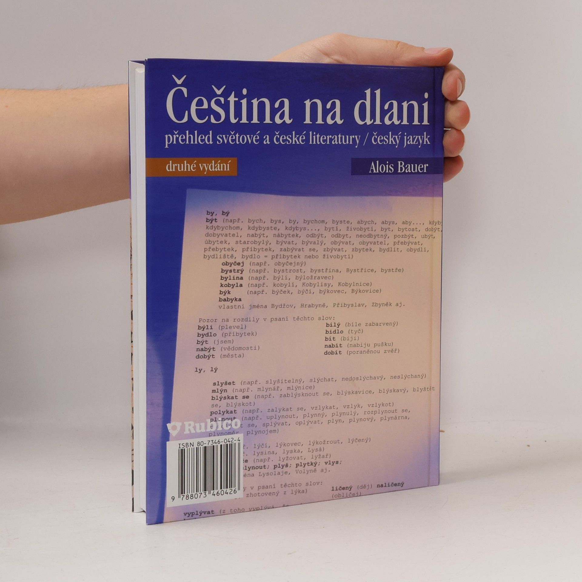 Alois Bauer Čeština na dlani. Přehled světové a české literatury