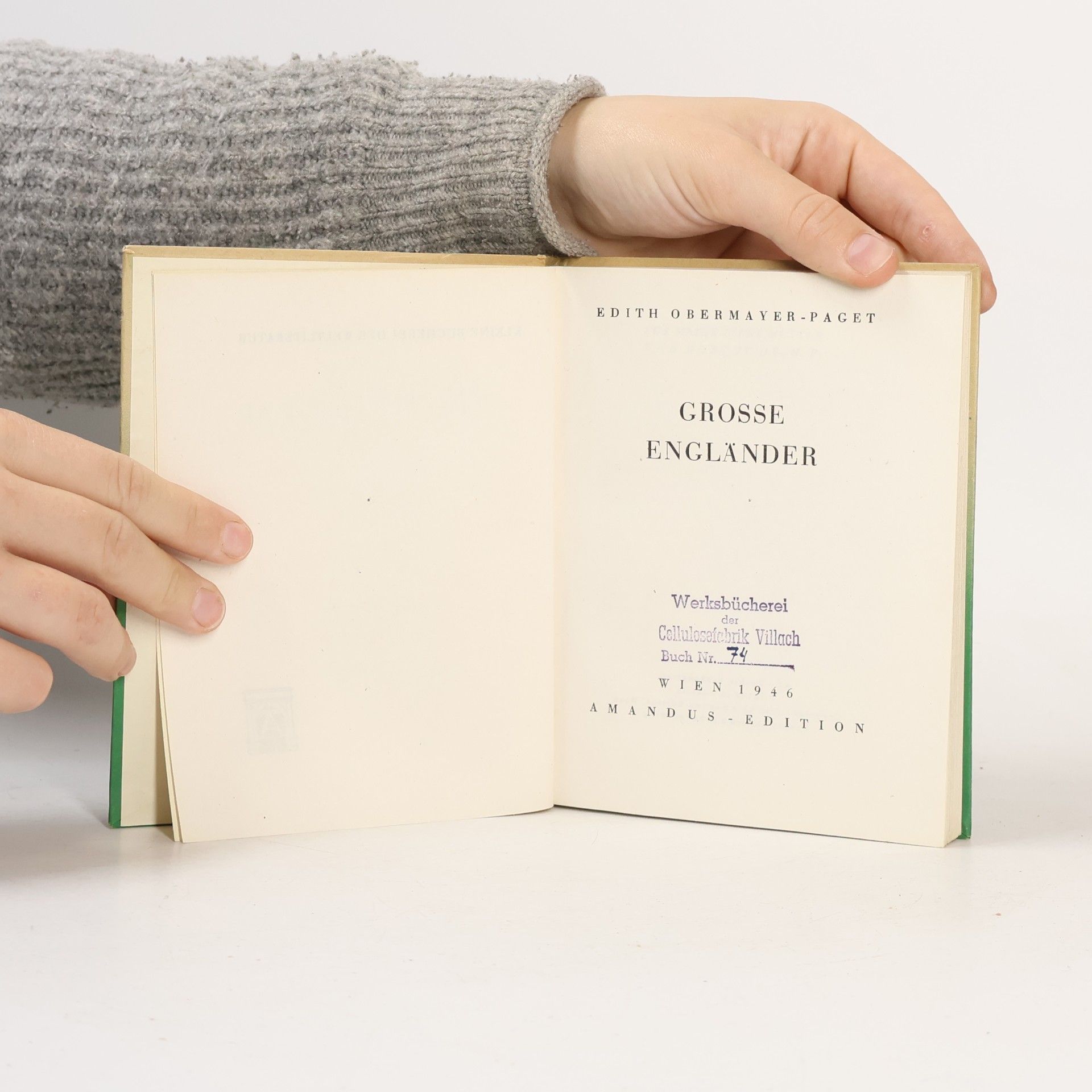 Edith Obermayer-Paget Große Engländer