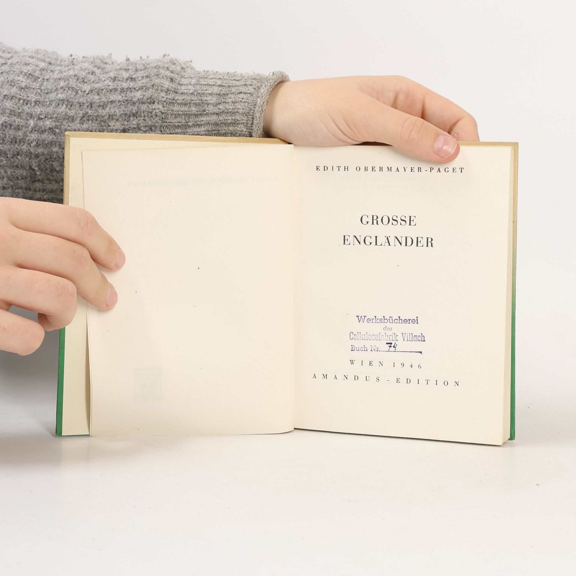 Edith Obermayer-Paget Große Engländer