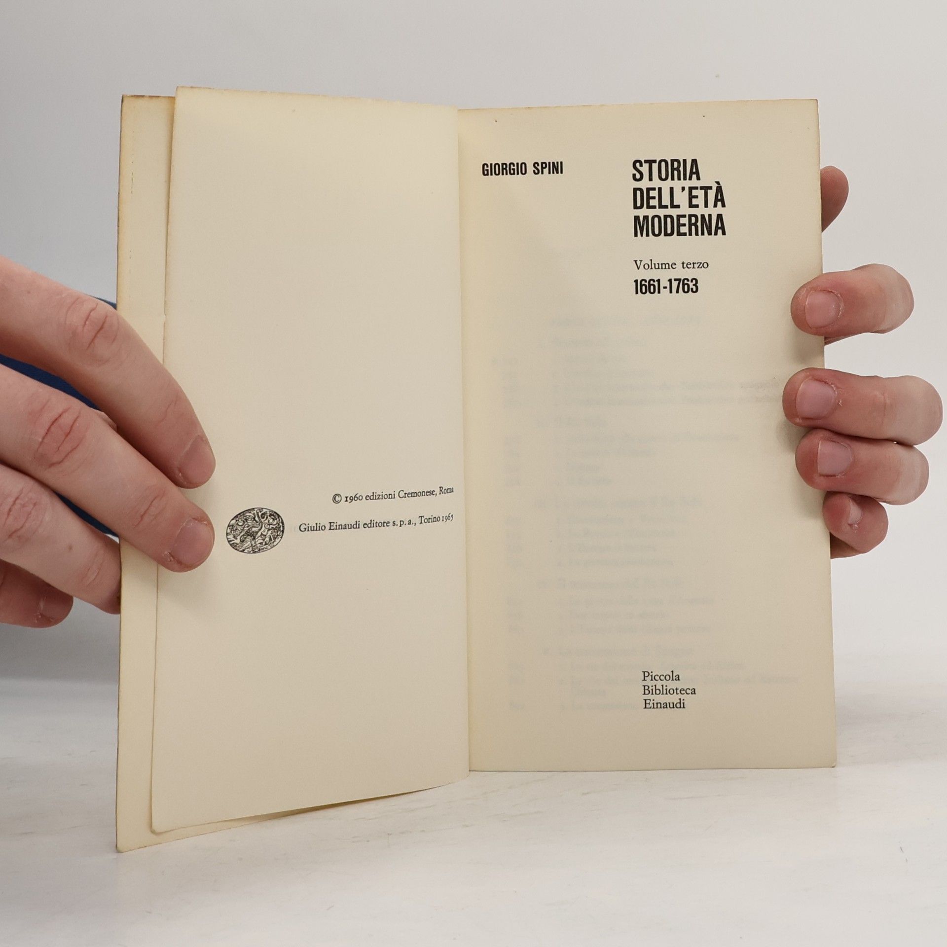 Giorgio Spini Storia dell'età moderna