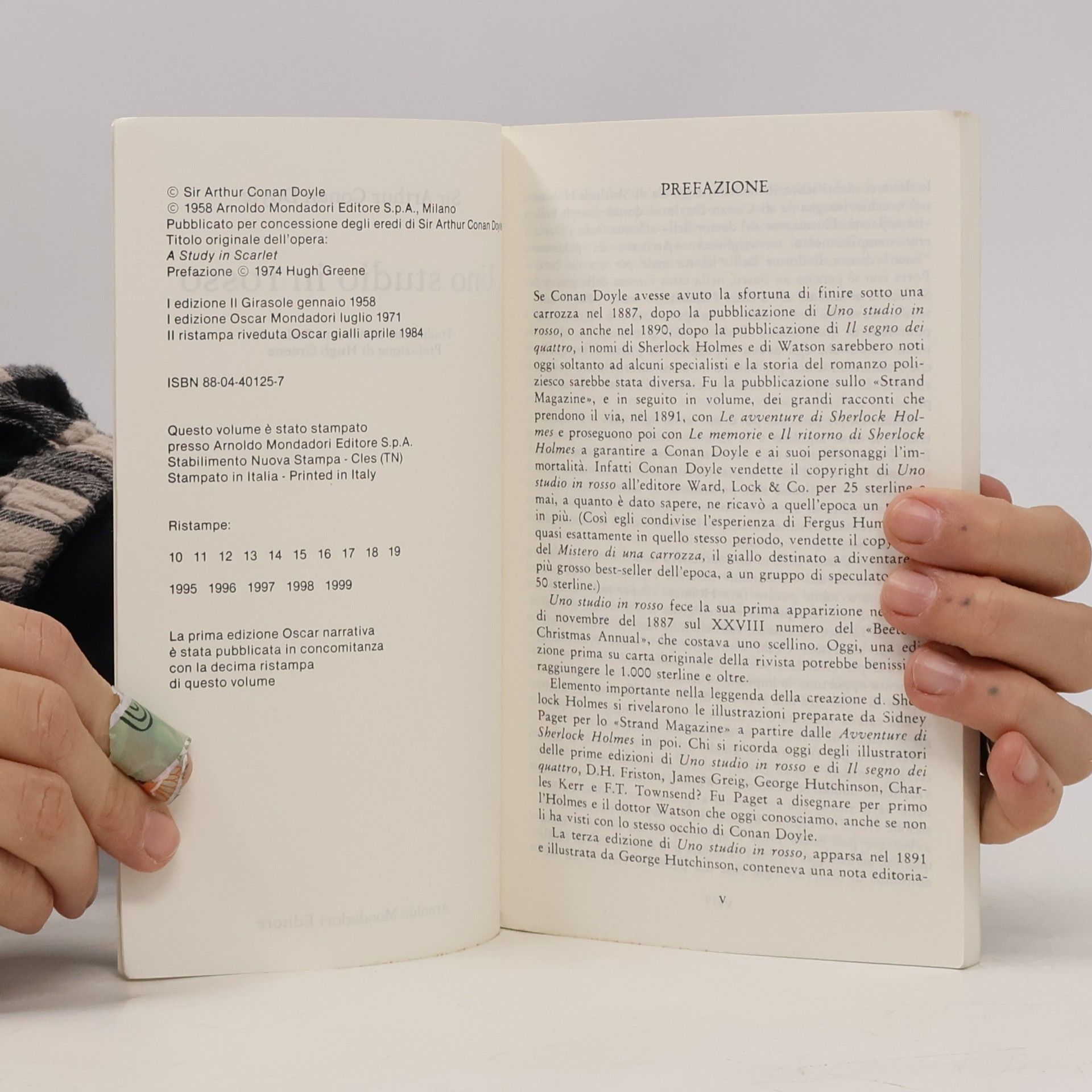 Sir Arthur Conan Doyle Oscar narrativa - 1362: Uno Studio in Rosso
