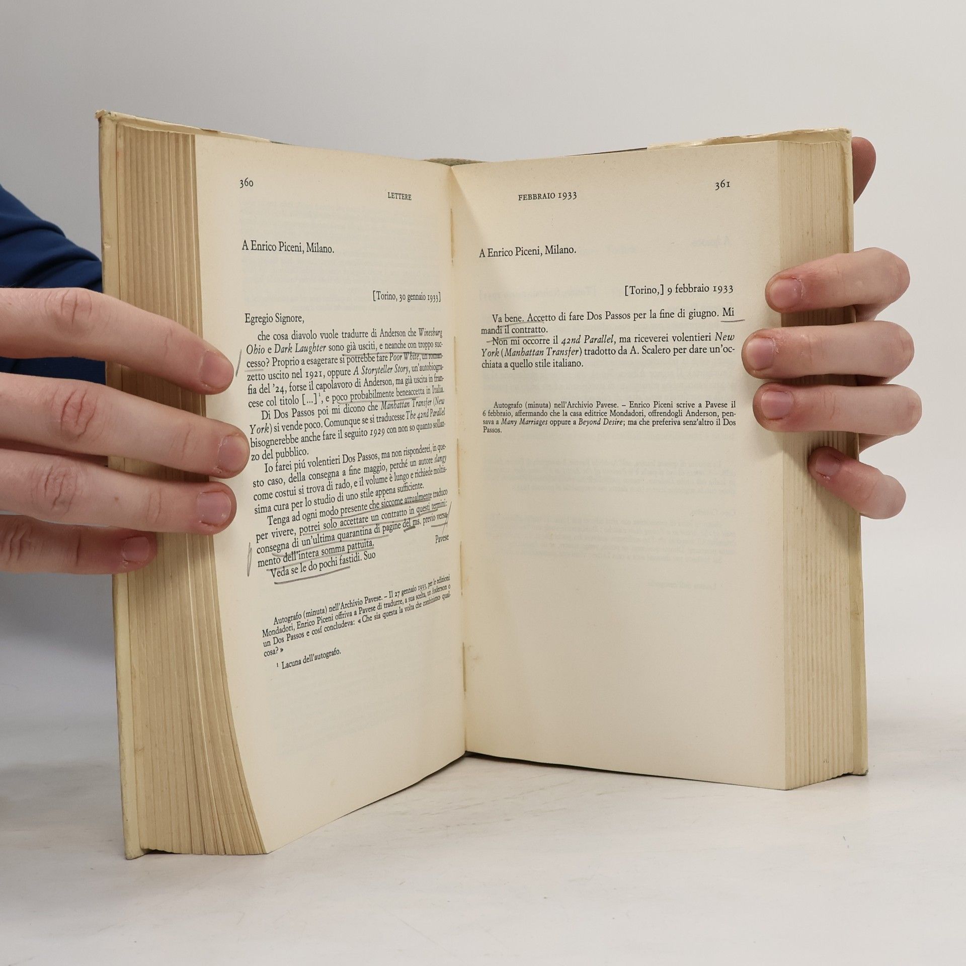 Cesare Pavese LETTERE