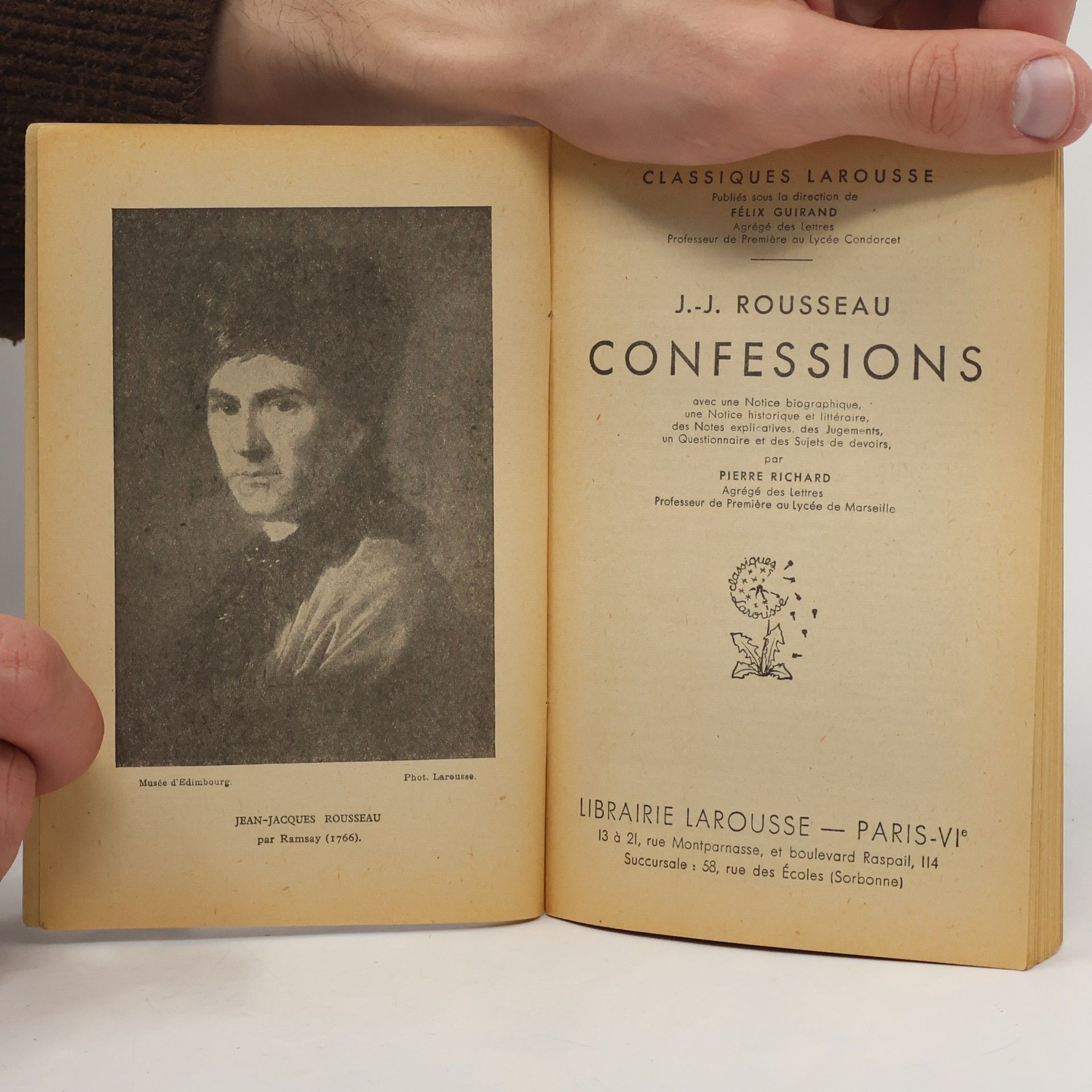 Jean-Jacques Rousseau Confessions