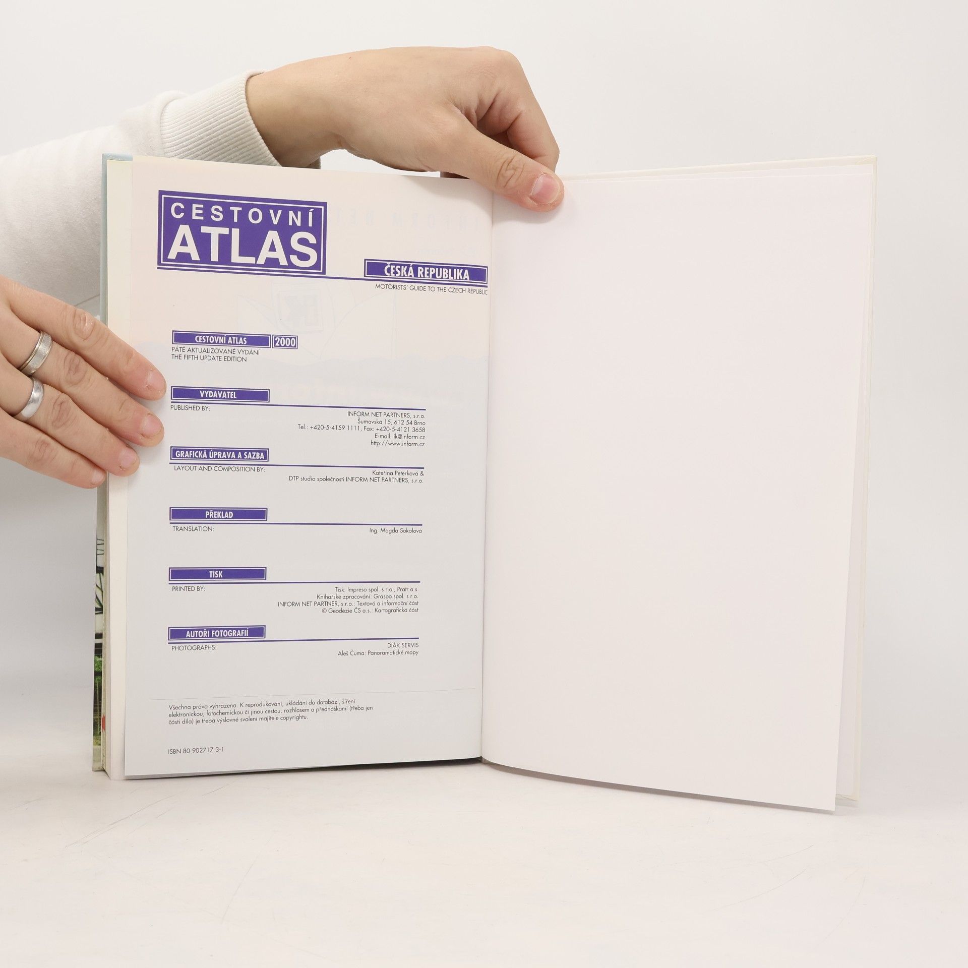 Magda Sokolová Cestovní autoatlas České republiky a Evropy