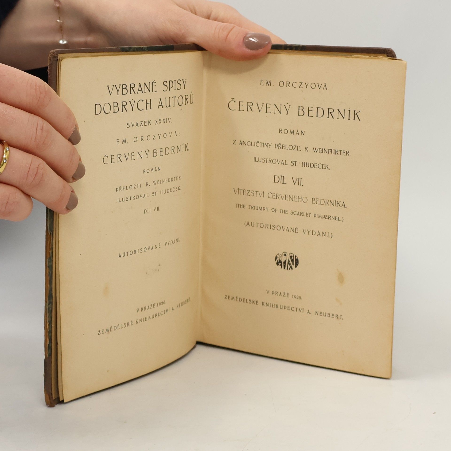 Em. Orczyová Červený bedrník VII. Vítězství červeného bedrníka