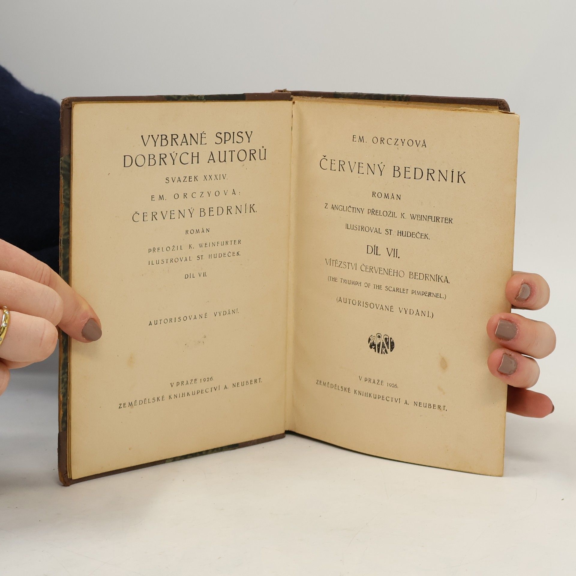 Em. Orczyová Červený bedrník VII. Vítězství červeného bedrníka