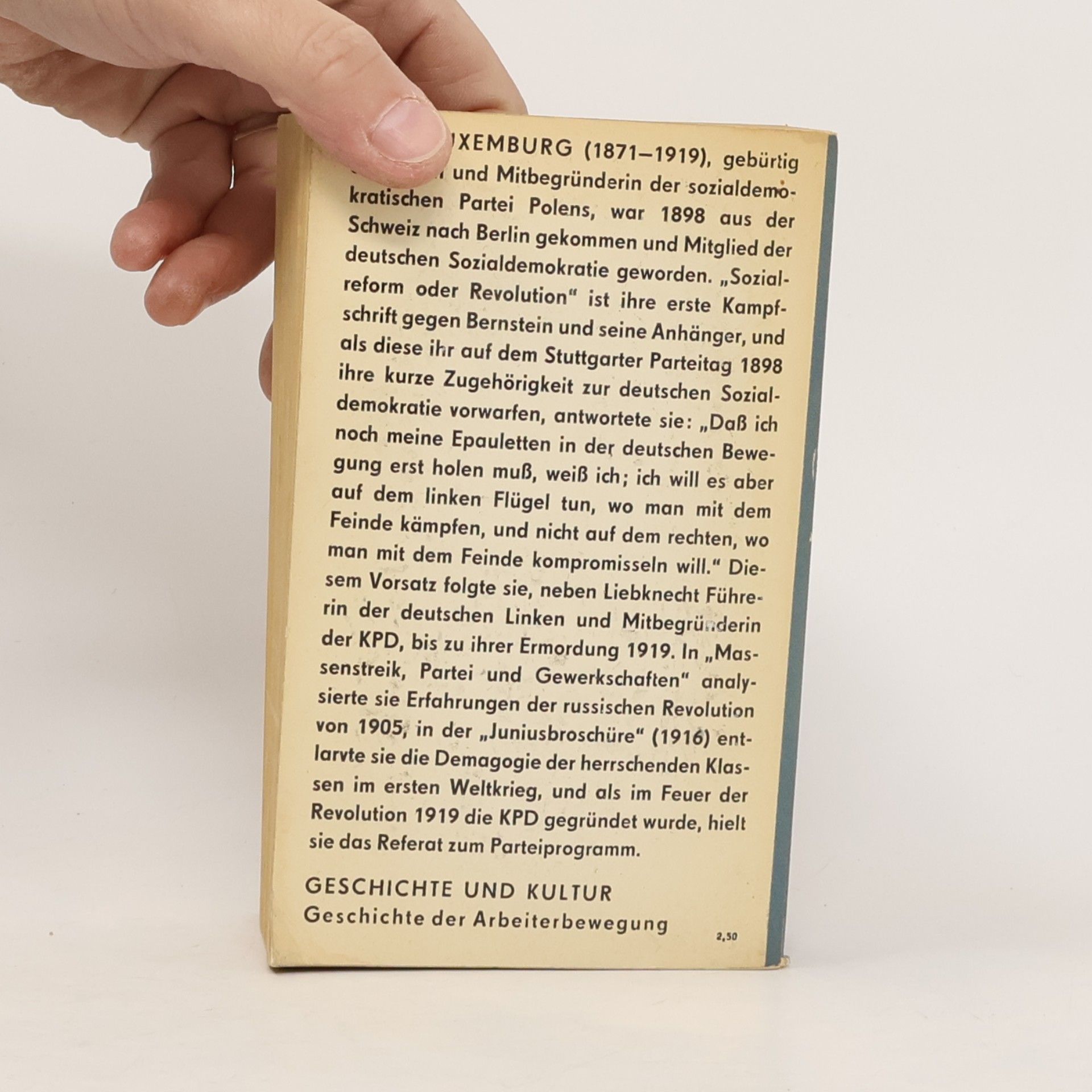 Rosa Luxemburg Politische Schriften