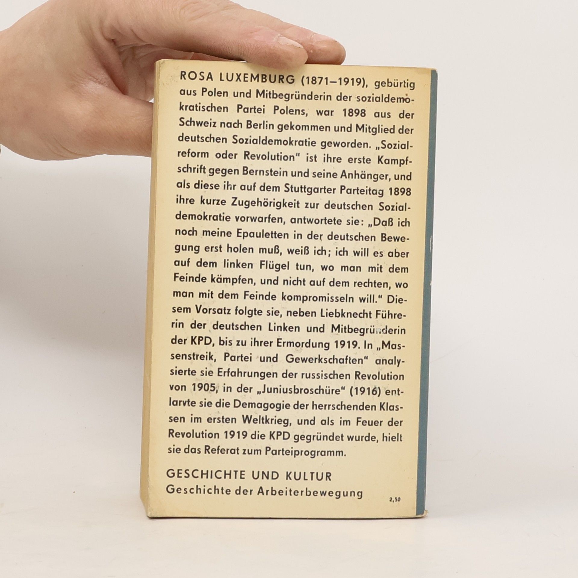 Rosa Luxemburg Politische Schriften