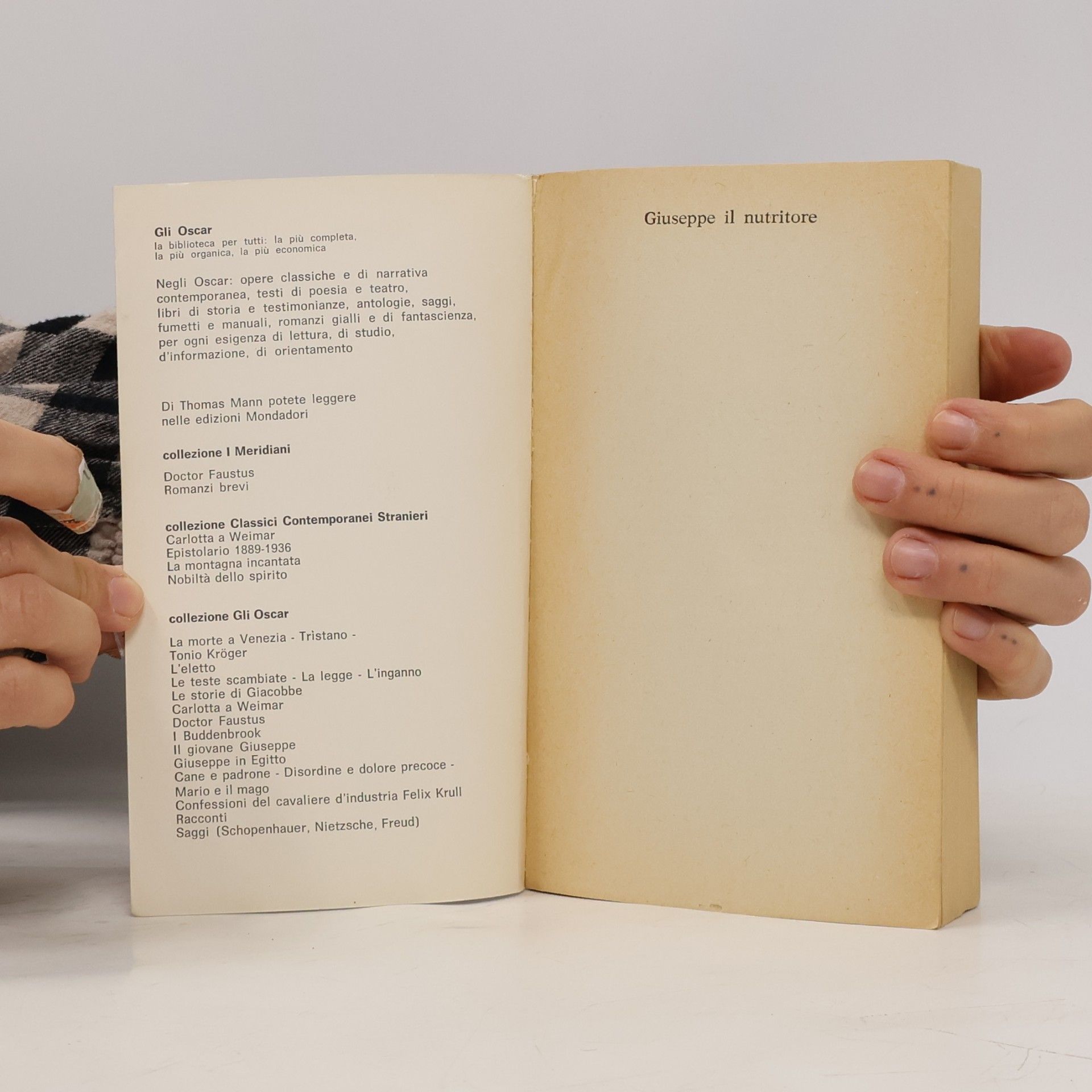 Thomas Mann Giuseppe il nutritore