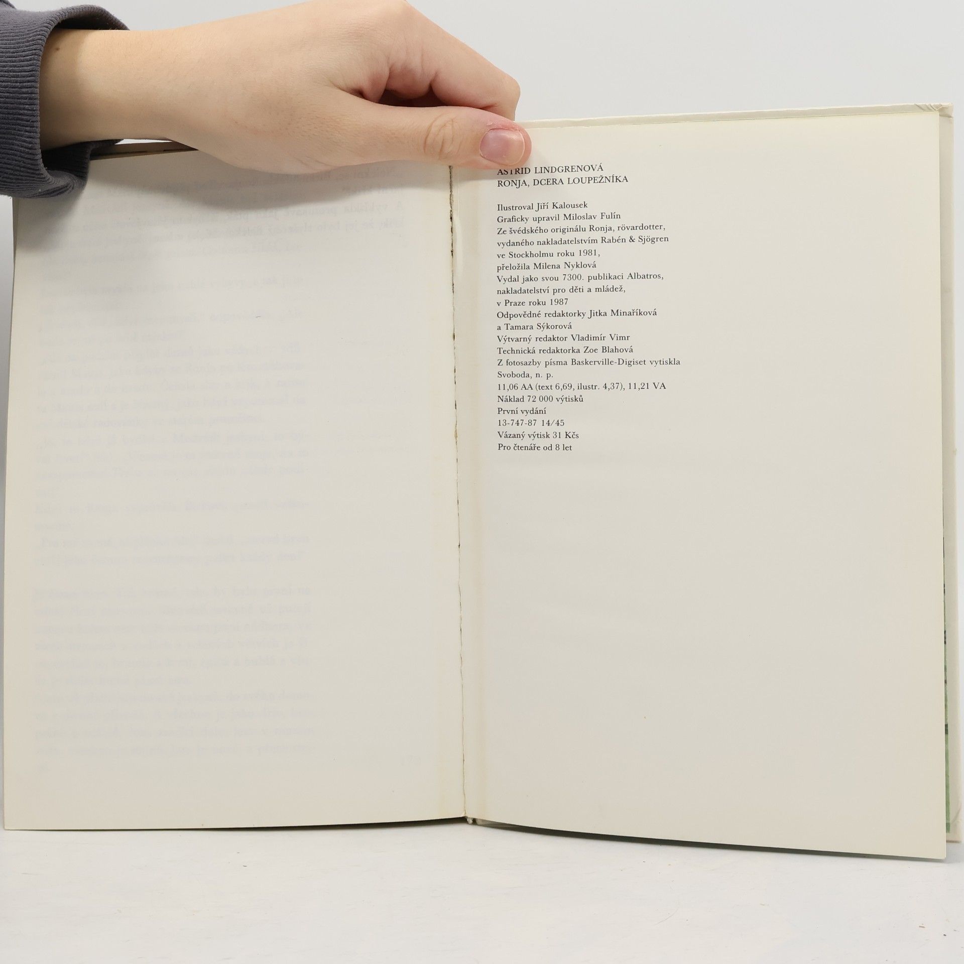 Astrid Lindgren Ronja, dcera loupežníka