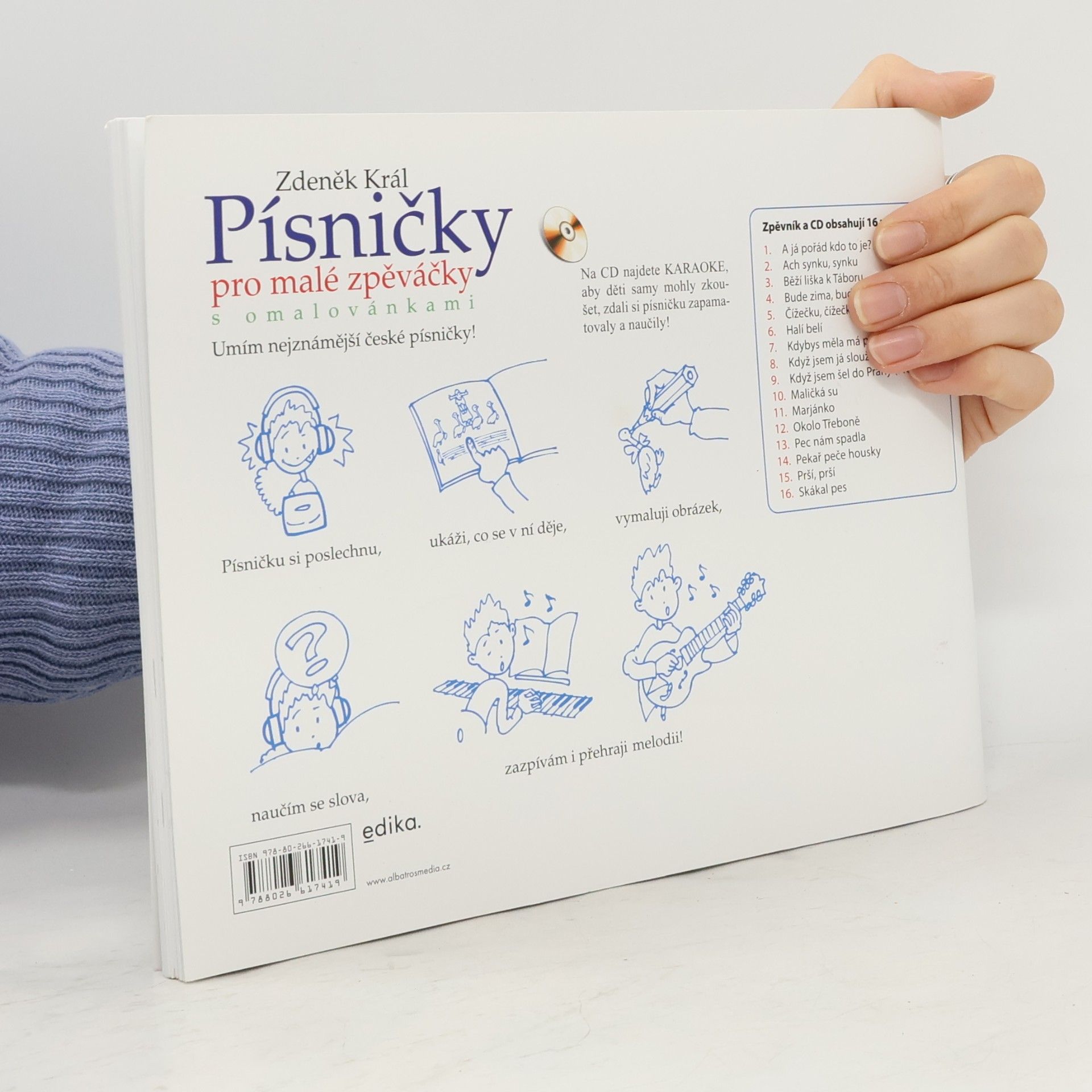Zdeněk Král Písničky pro malé zpěváčky s omalovánkami, CD