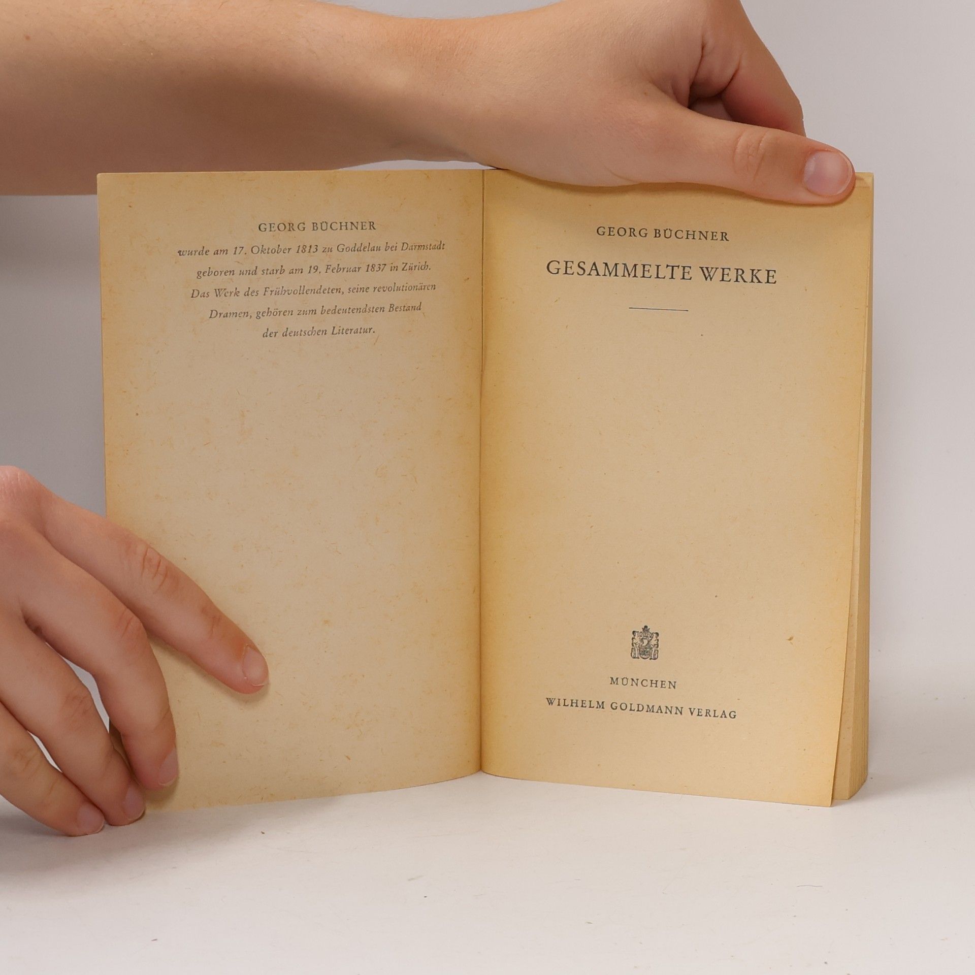 Georg Büchner Gesammelte Werke