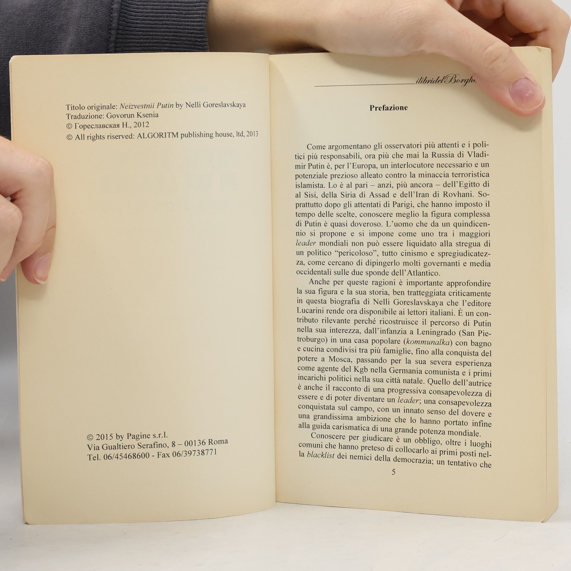 Nelli Goreslavskaya I libri del Borghese: Putin, storia di un leader