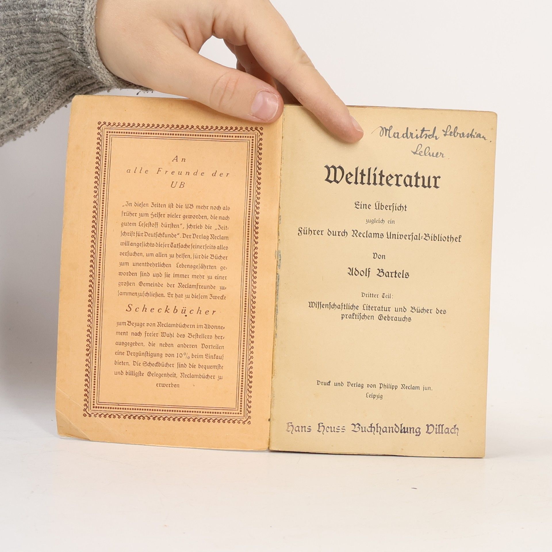Adolf Bartels Weltliteratur