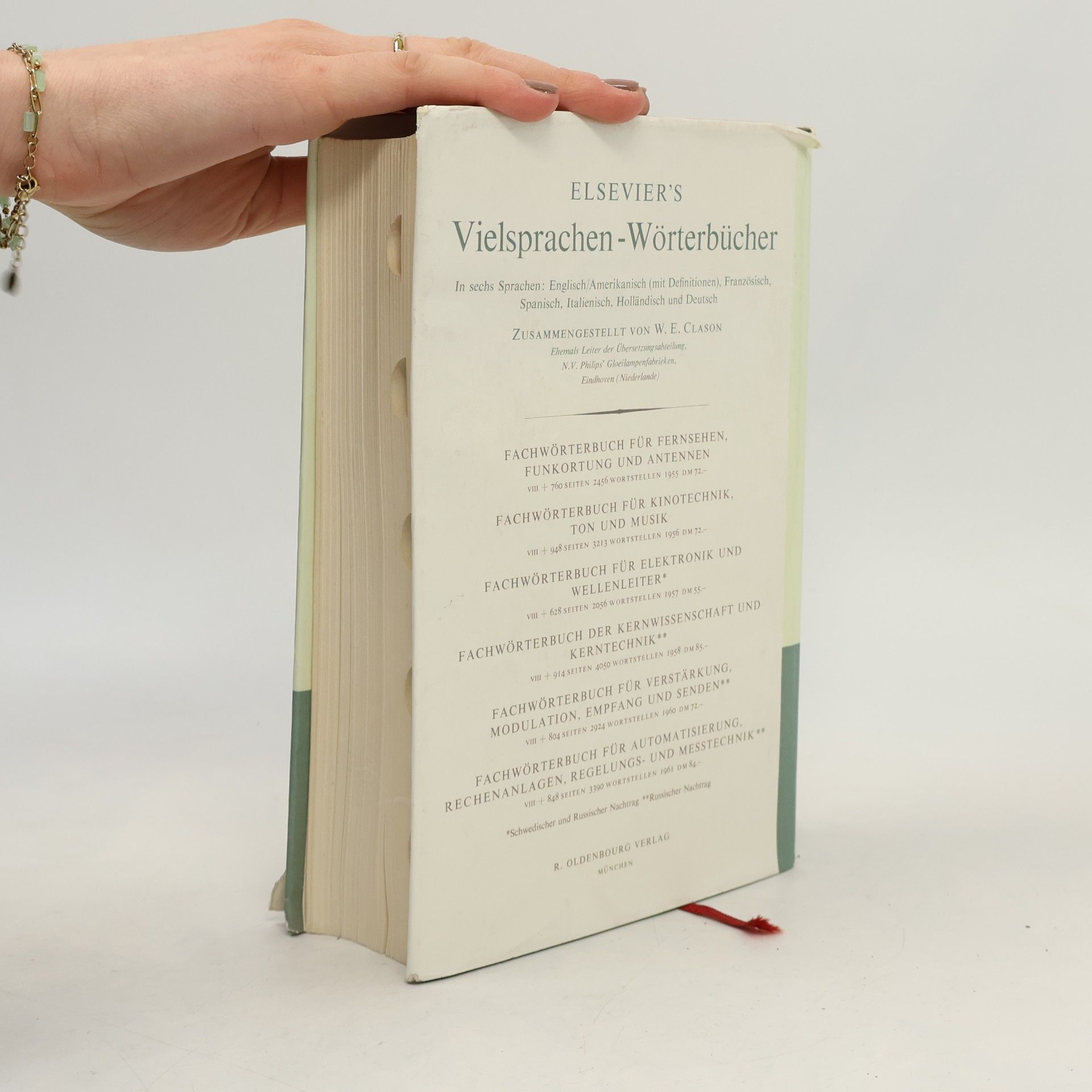 W.E. Clason Elsevier's Fachwörterbuch der Physik