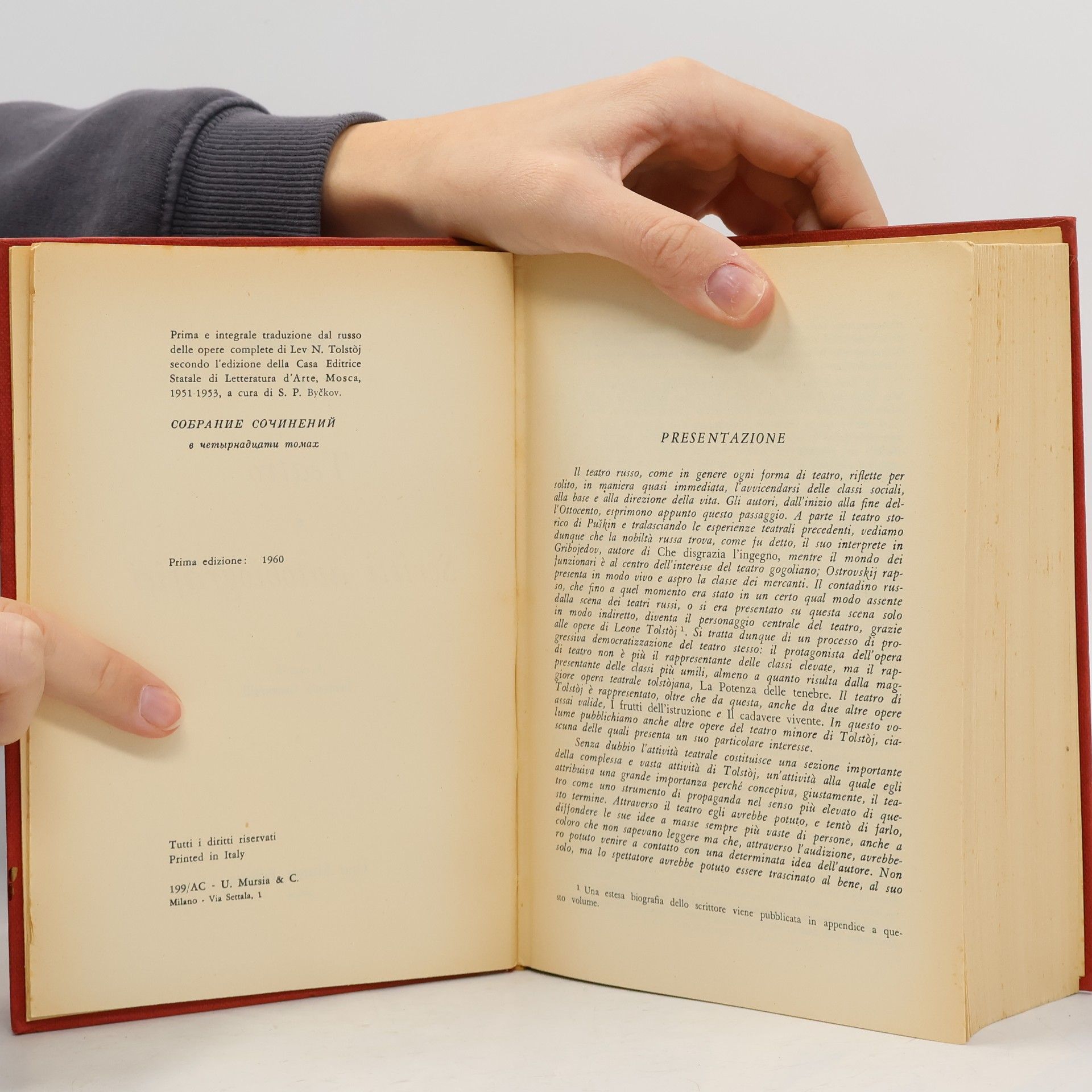 Lew Nikolajewitsch Tolstoi Teatro / Scritti autobiografici