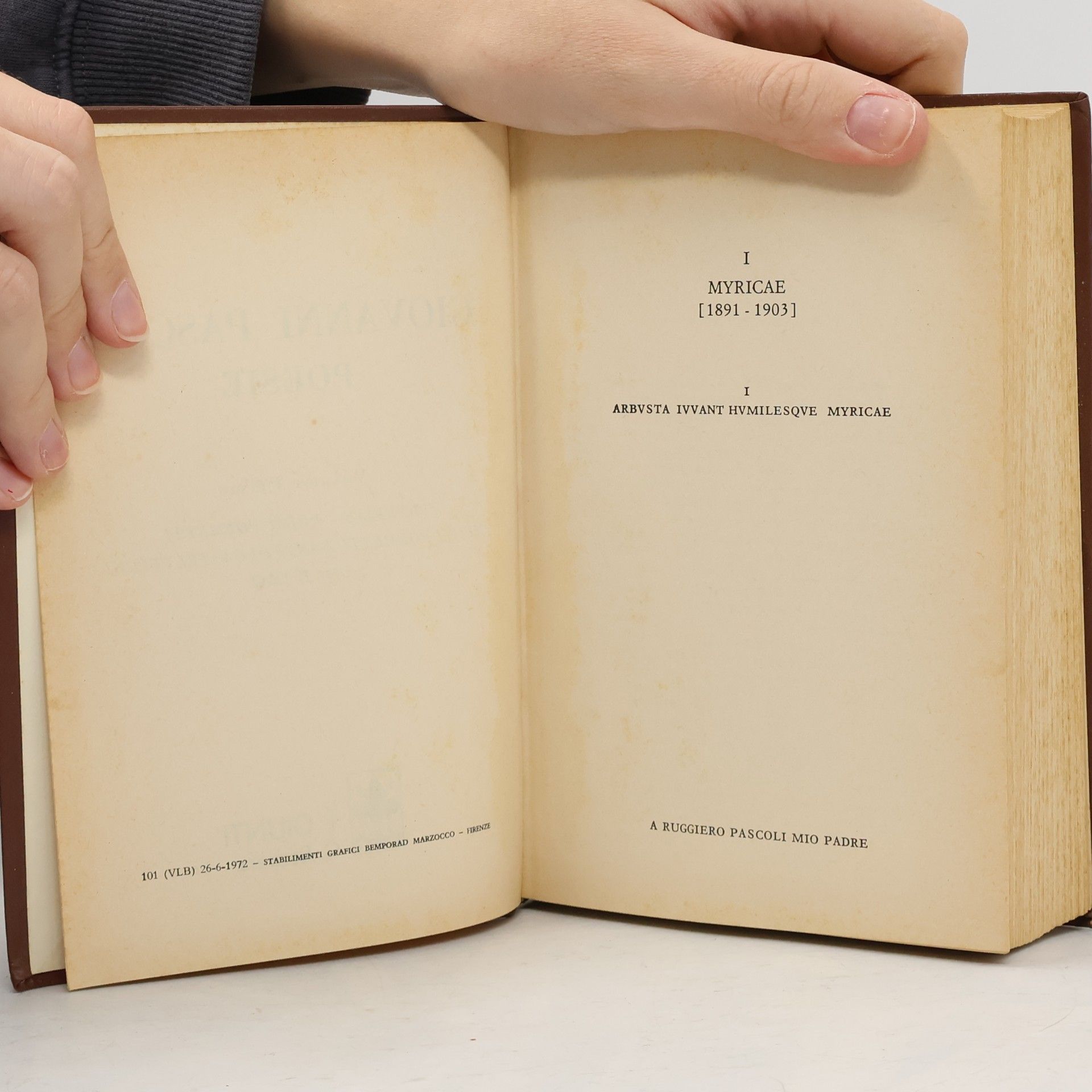 Ruggero Pascoli Tutte le Poesie I